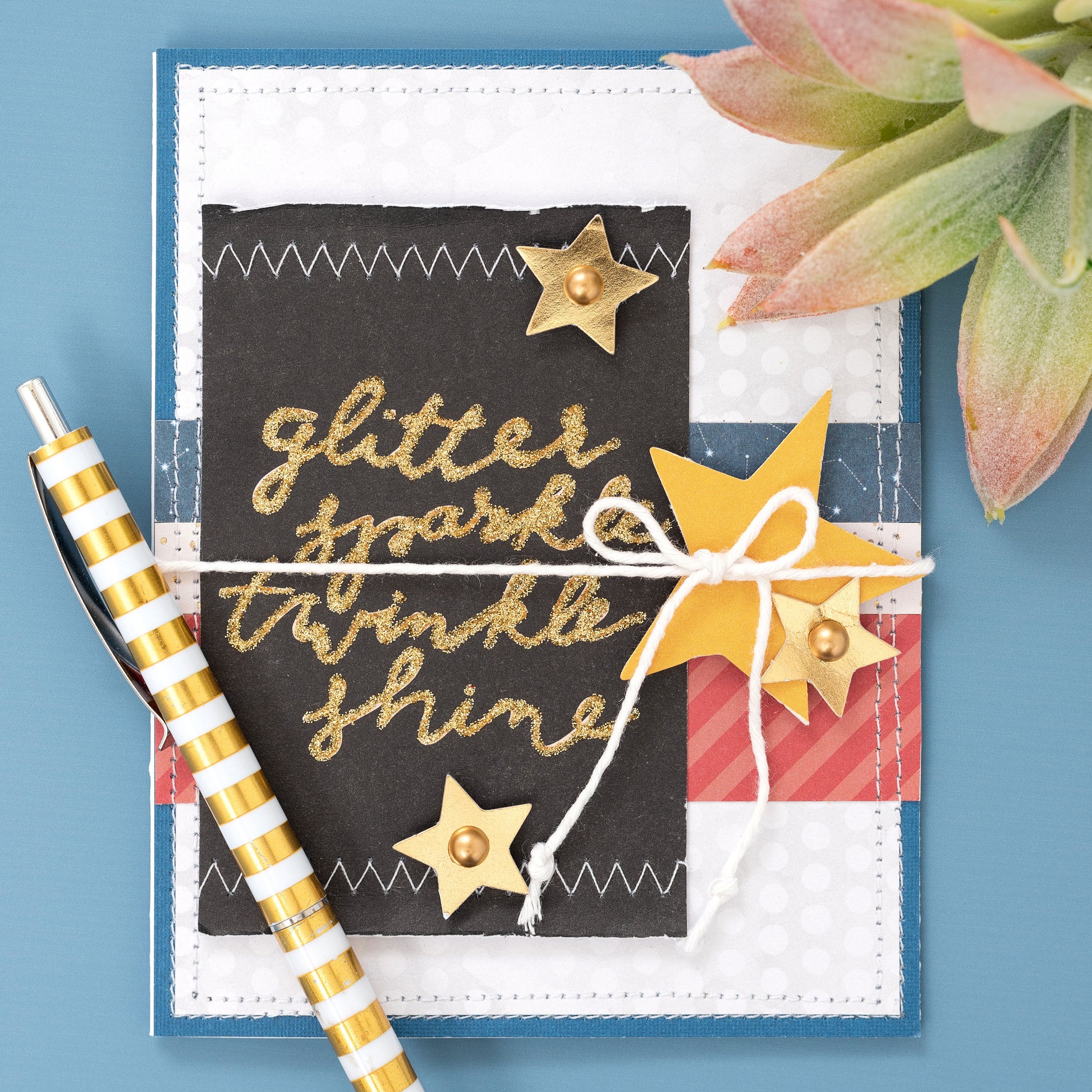 DCWV Double-Sided 12x12" Cardstock Stack - Die-Cut Shapes