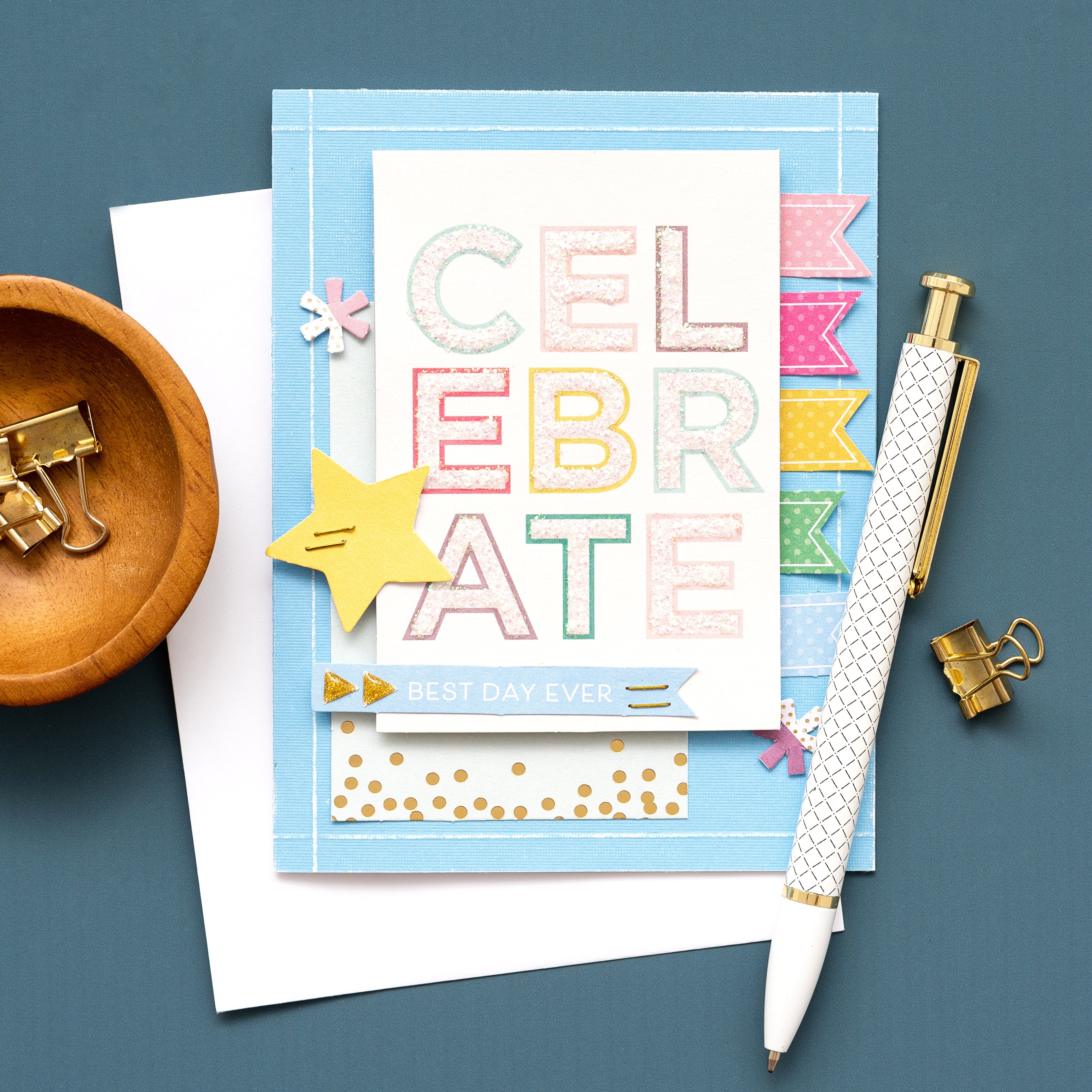 DCWV Double-Sided 12x12" Cardstock Stack - Die-Cut Shapes