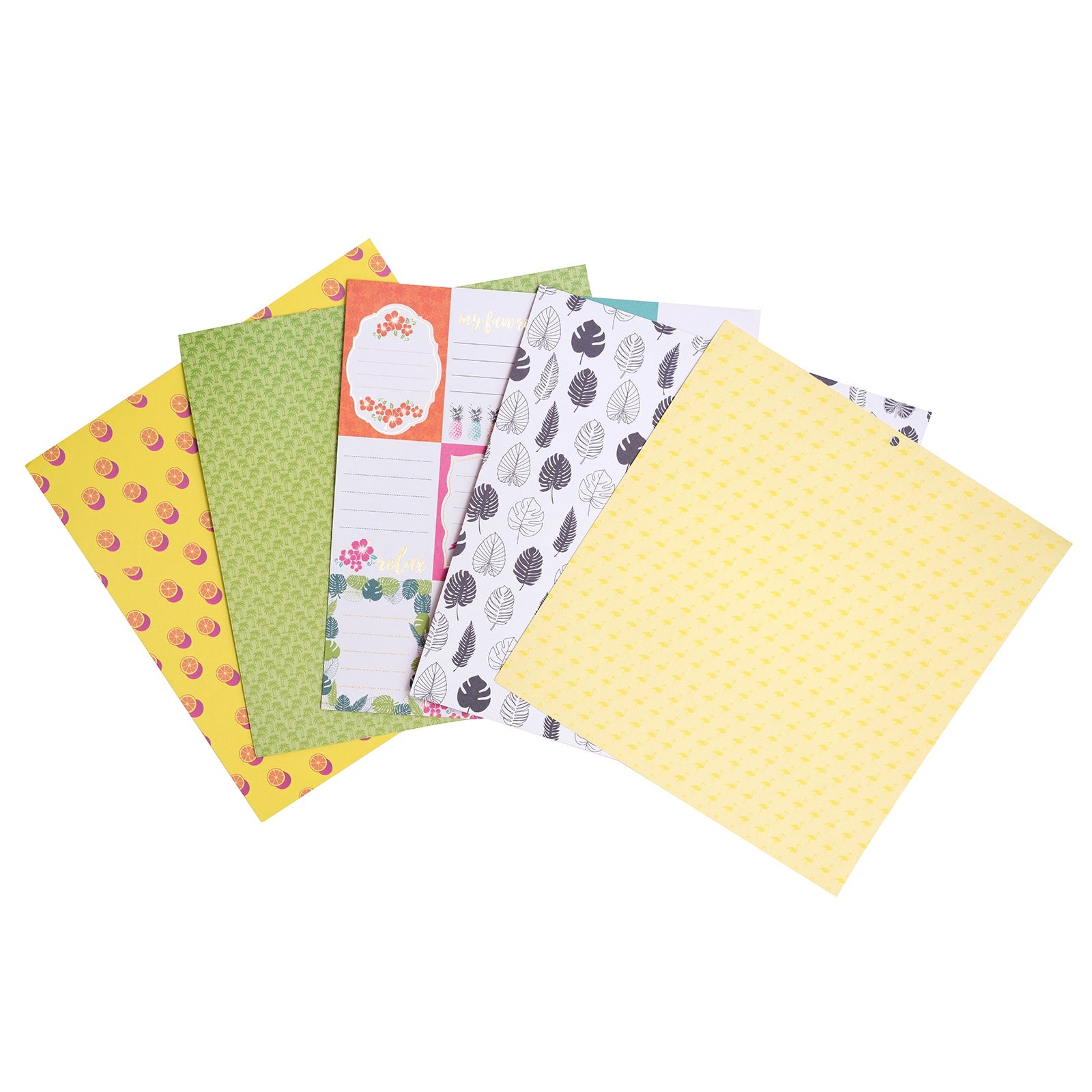 DCWV Double-Sided 12x12" Cardstock Stack - Electric Jungle
