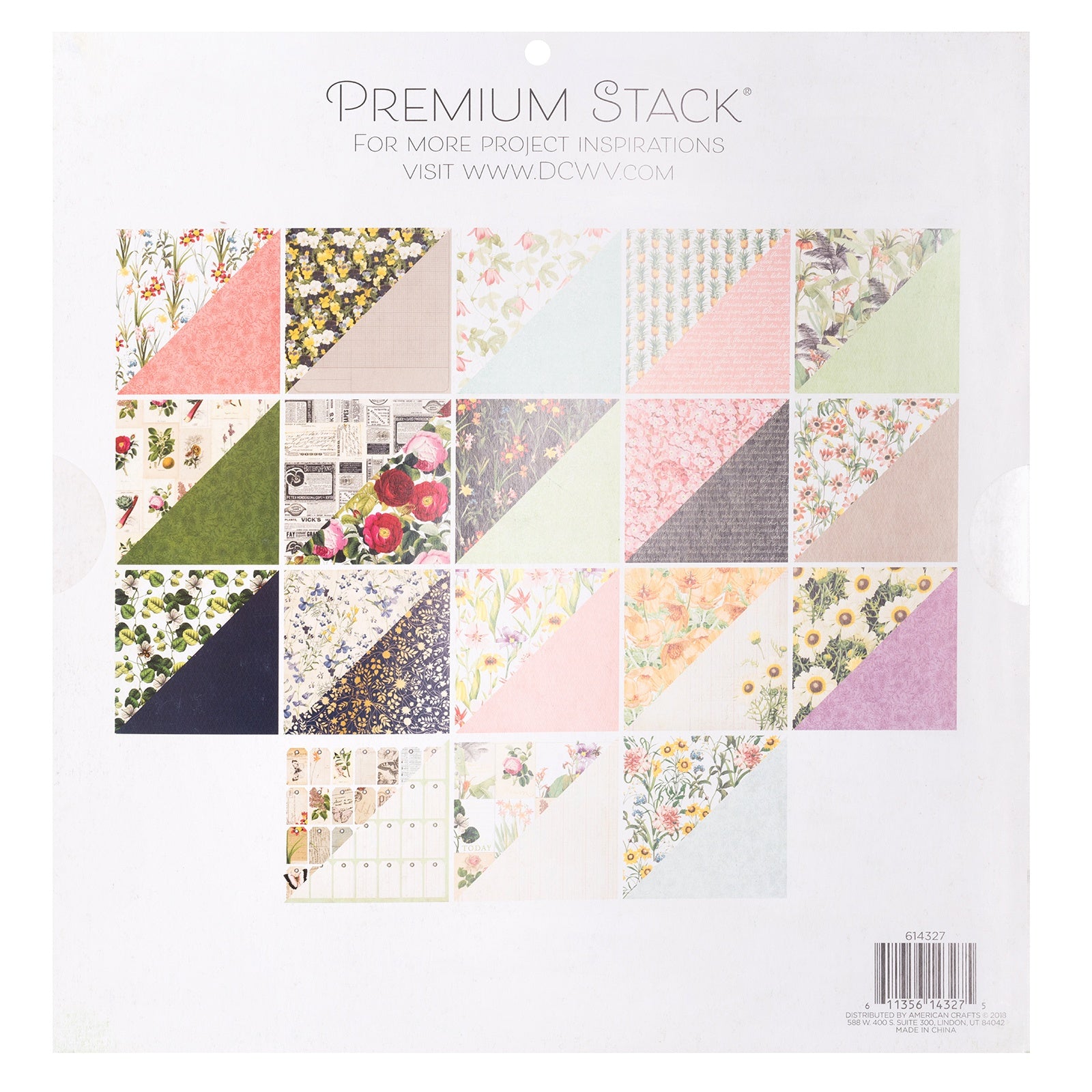 DCWV Double-Sided 12x12" Cardstock Stack - Botanical Beauty
