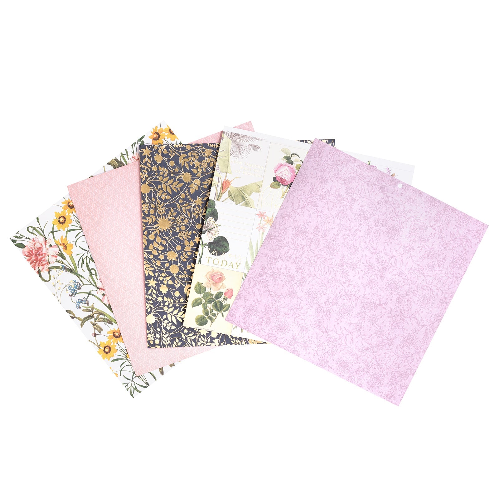 DCWV Double-Sided 12x12" Cardstock Stack - Botanical Beauty