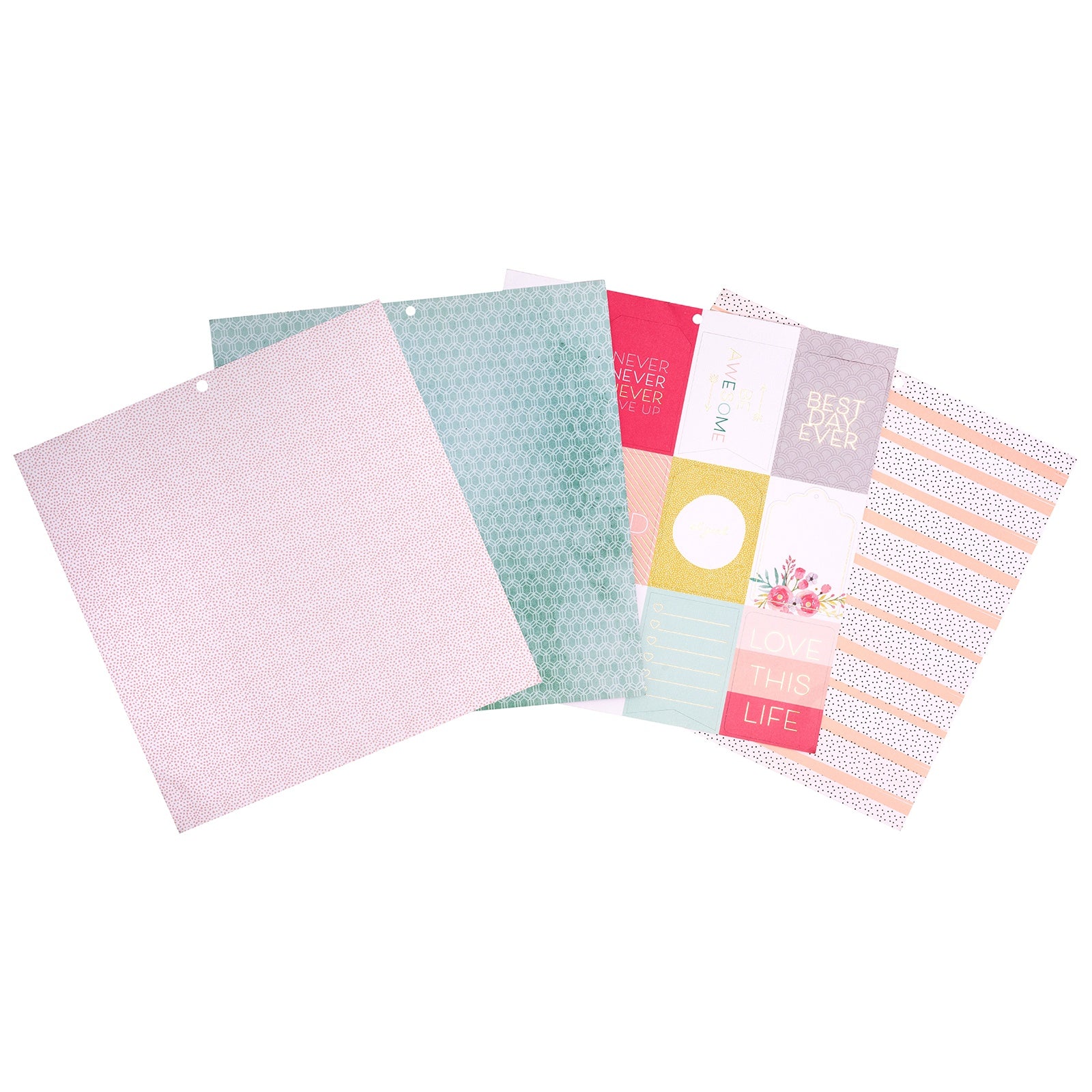DCWV Double-Sided 12x12" Cardstock Stack - Tag Stack
