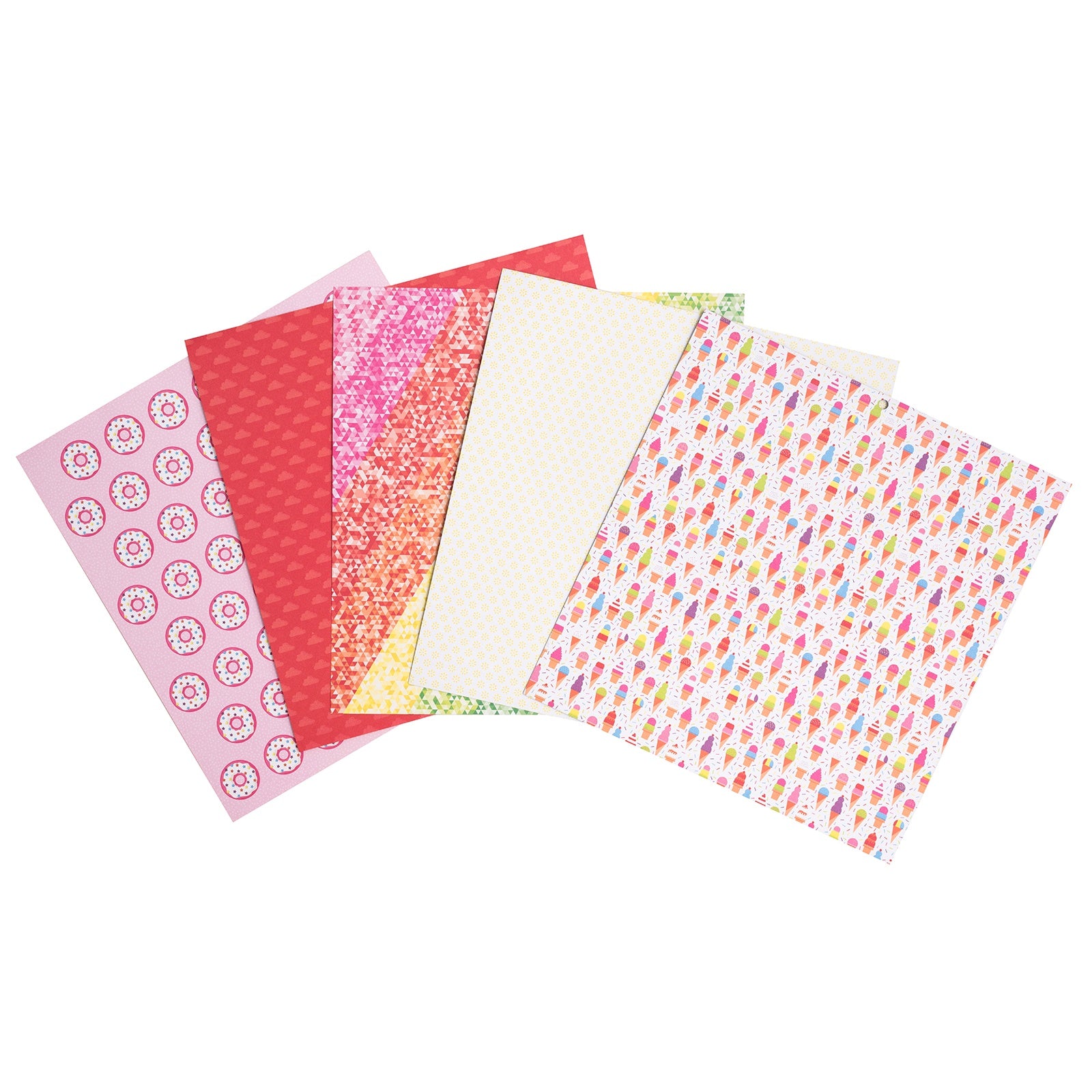 DCWV Double-Sided 12x12" Cardstock Stack - Rainbow Splash, with Foil