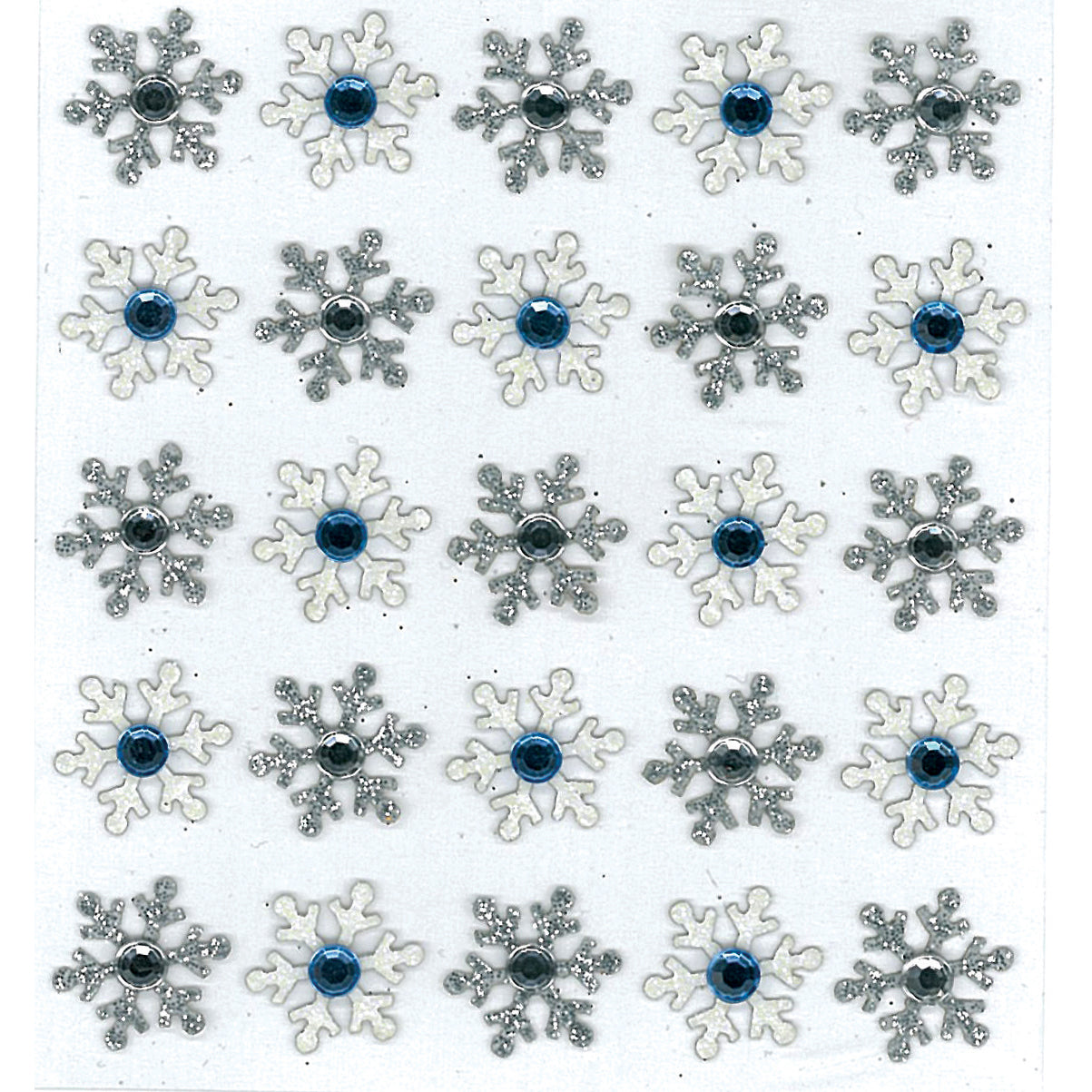Jolee's Cabochon Dimensional Repeat Stickers - Snowflake, 25pcs