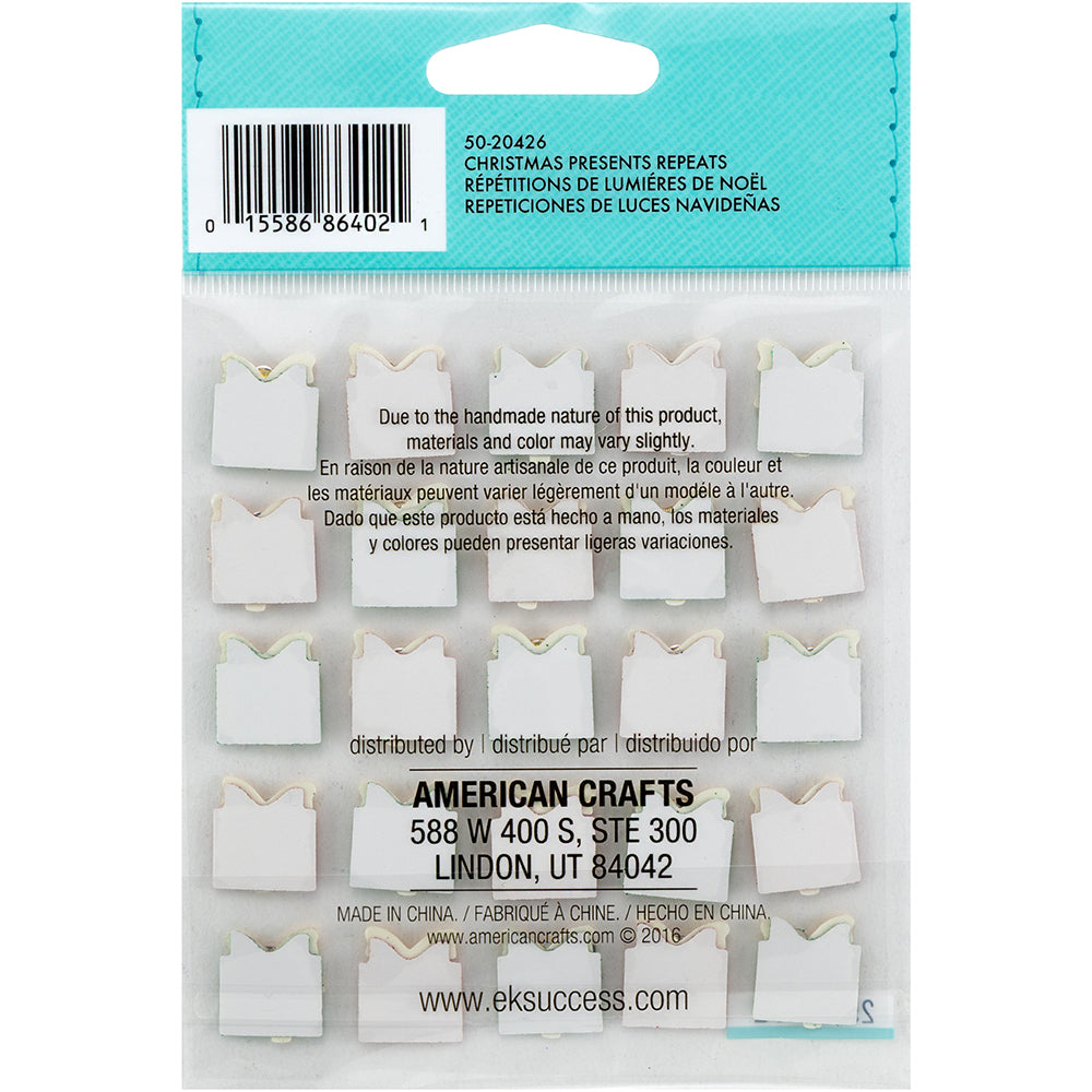 Jolee's Cabochon Dimensional Repeat Stickers - Christmas Present, 25pcs