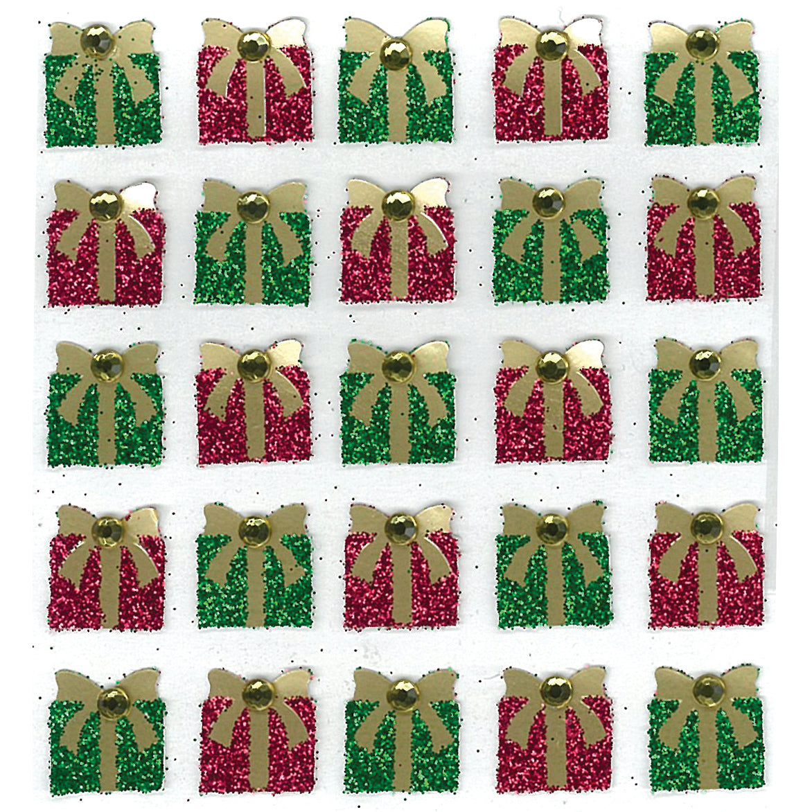 Jolee's Cabochon Dimensional Repeat Stickers - Christmas Present, 25pcs