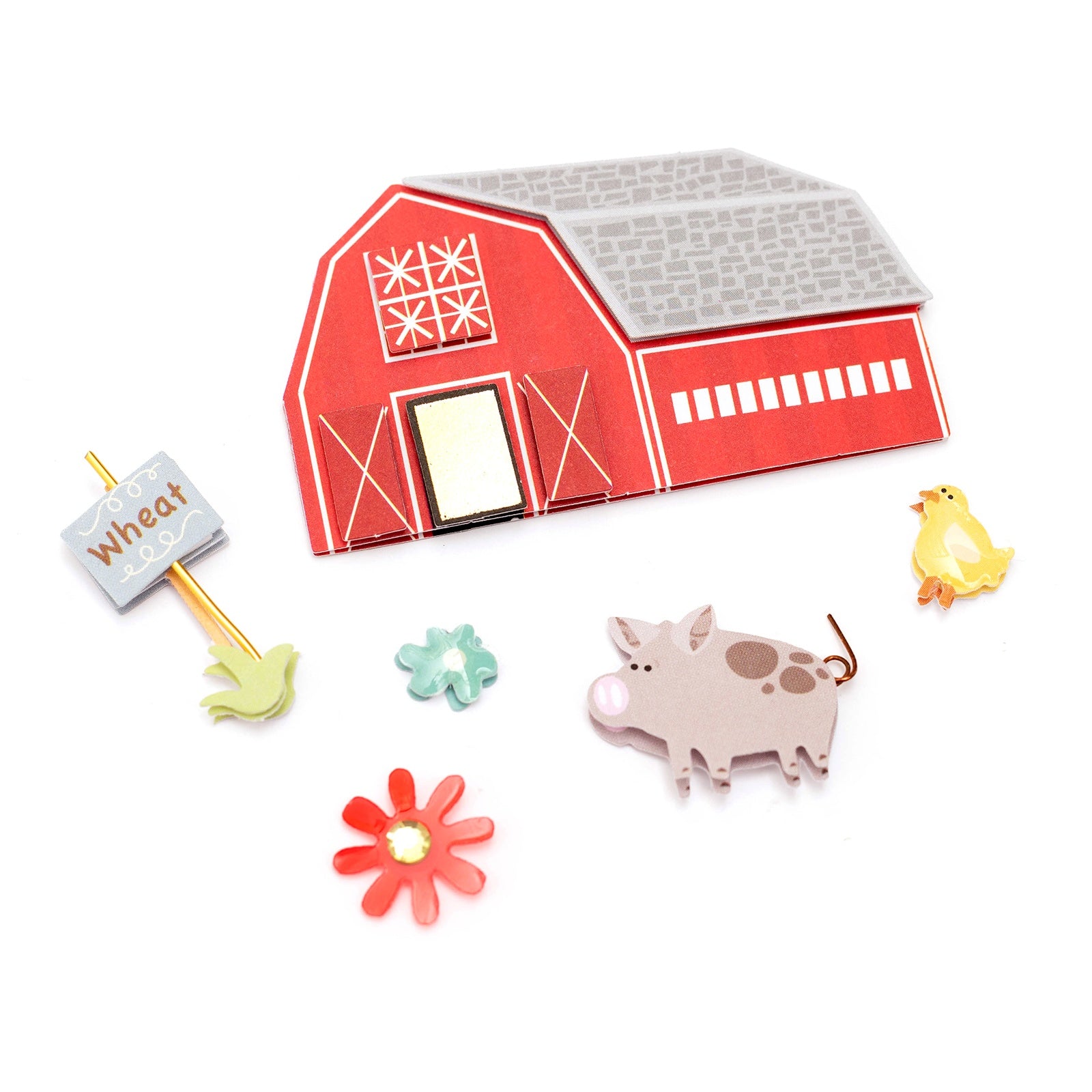 K&Company Farm Life Dimensional Stickers, 16 pcs