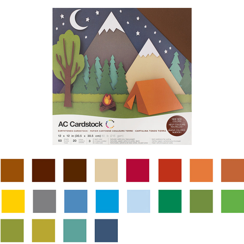 AC Cardstock Textured 12x12" Solid Color Variety Pack