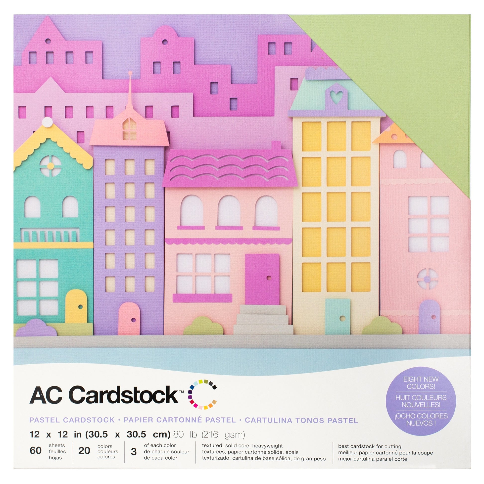 AC Cardstock Textured 12x12" Solid Color Variety Pack
