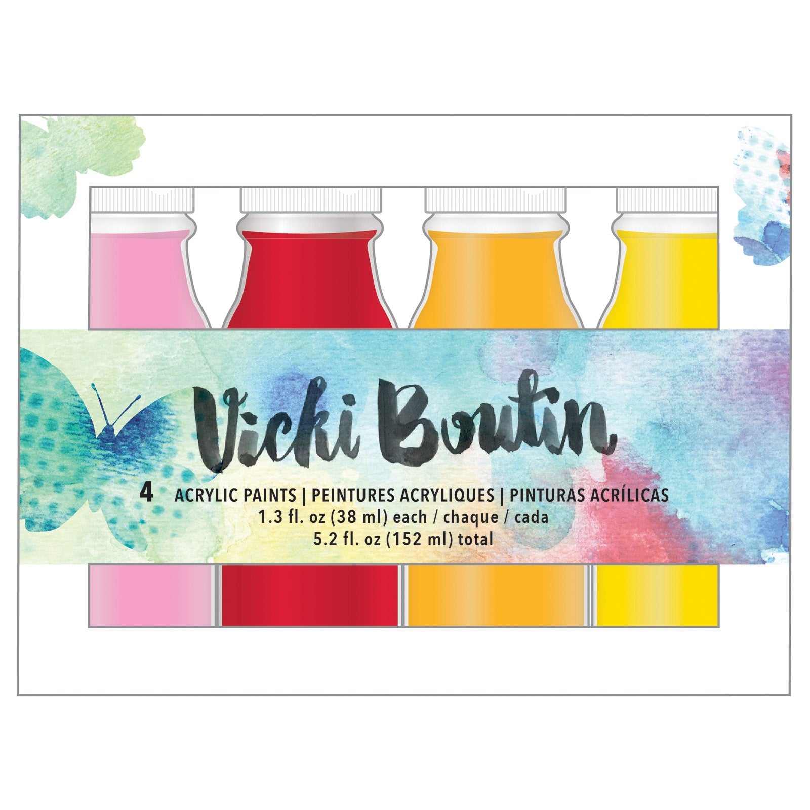Vicki Boutin Mixed Media Acrylic Paint 4 Pack - Available in Multiple Styles