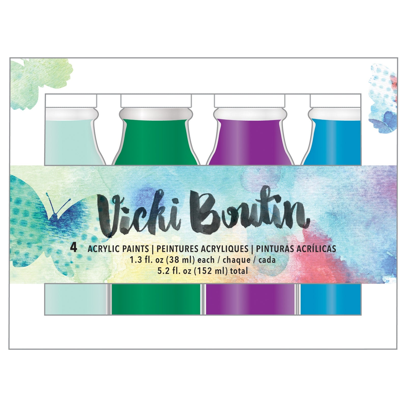 Vicki Boutin Mixed Media Acrylic Paint 4 Pack - Available in Multiple Styles