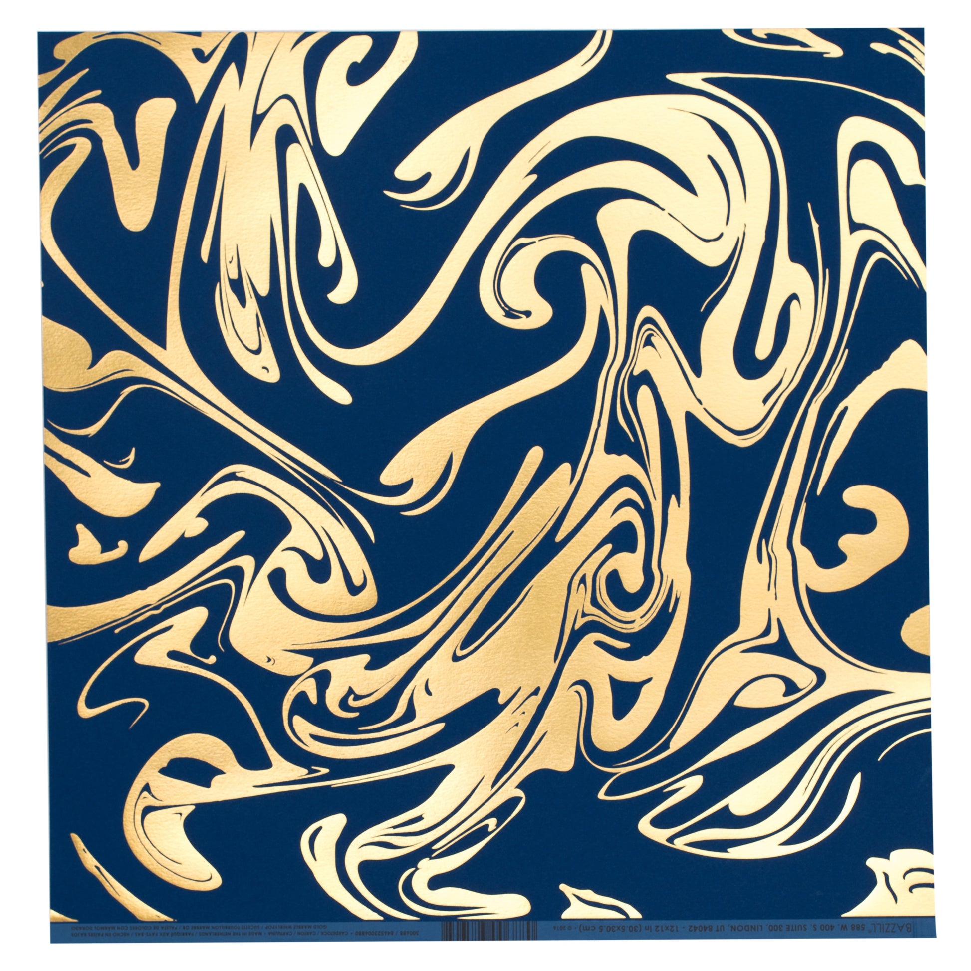 Bazzill Foiled Marble Pattern 12x12" Cardstock Packs