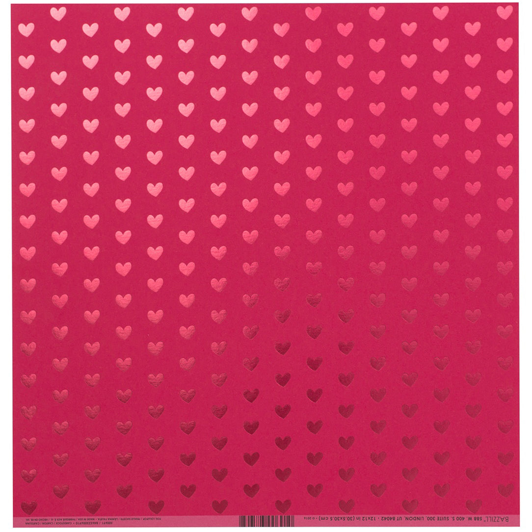 Bazzill Foiled Pattern 12x12" Cardstock, 12 sheets - Available in Assorted Styles