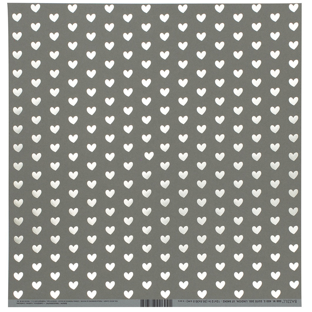Bazzill Foiled Pattern 12x12" Cardstock, 12 sheets - Available in Assorted Styles