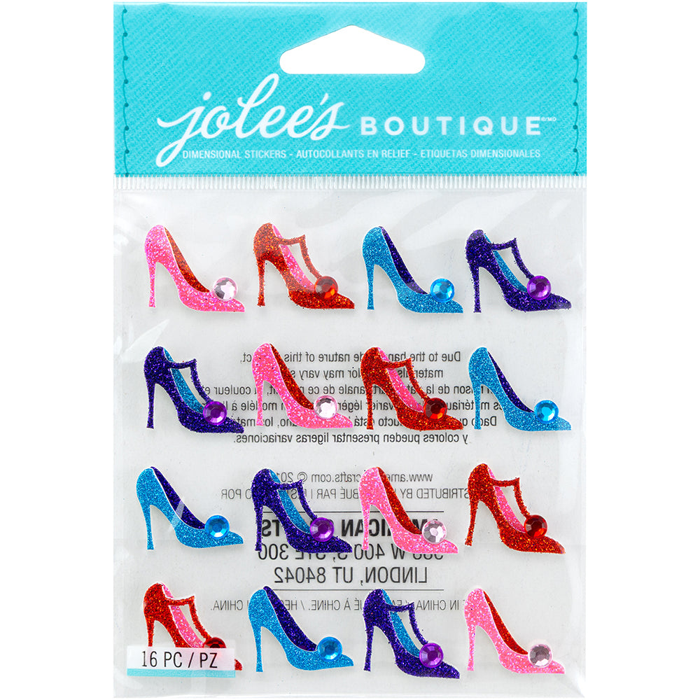 Jolee's Boutique Cabochon Dimensional Repeat Stickers - Pumps, 16pcs