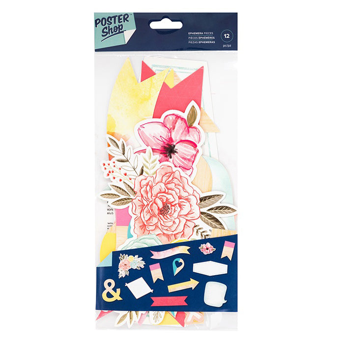 American Crafts Poster Shop Cardstock Ephemera - Floral