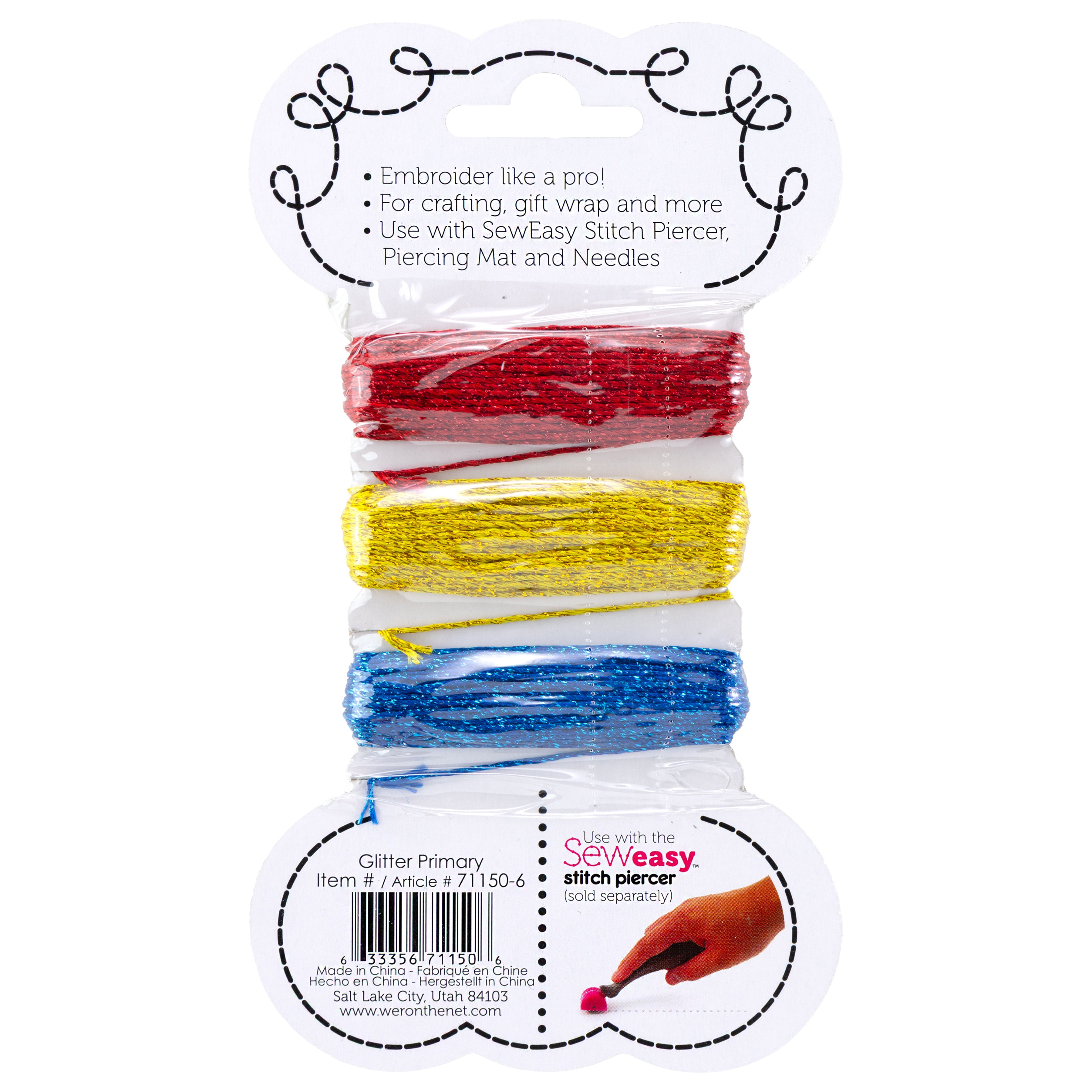 Sew Easy Glitter Floss Sets - Assorted Styles