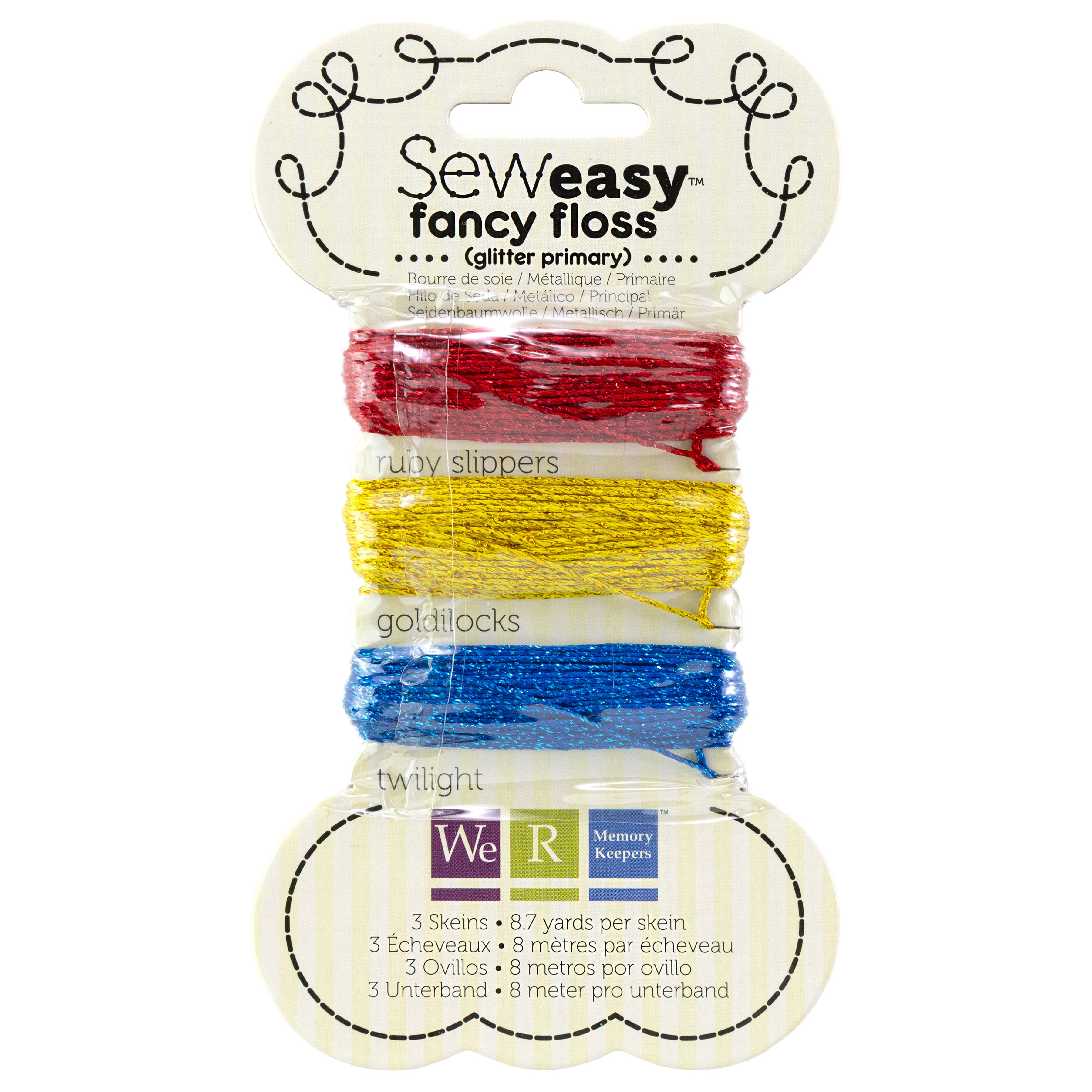 Sew Easy Glitter Floss Sets - Assorted Styles