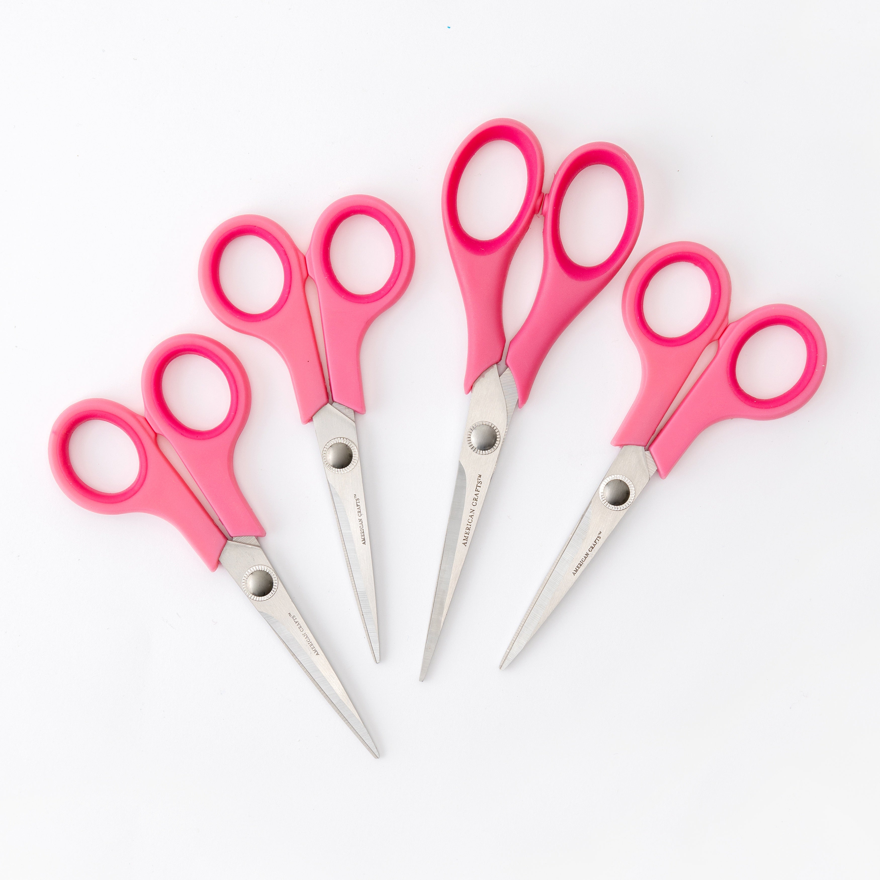 American Crafts Cutup Scissors Value Pack 4/Pkg-(2) 5" & (2) 7"