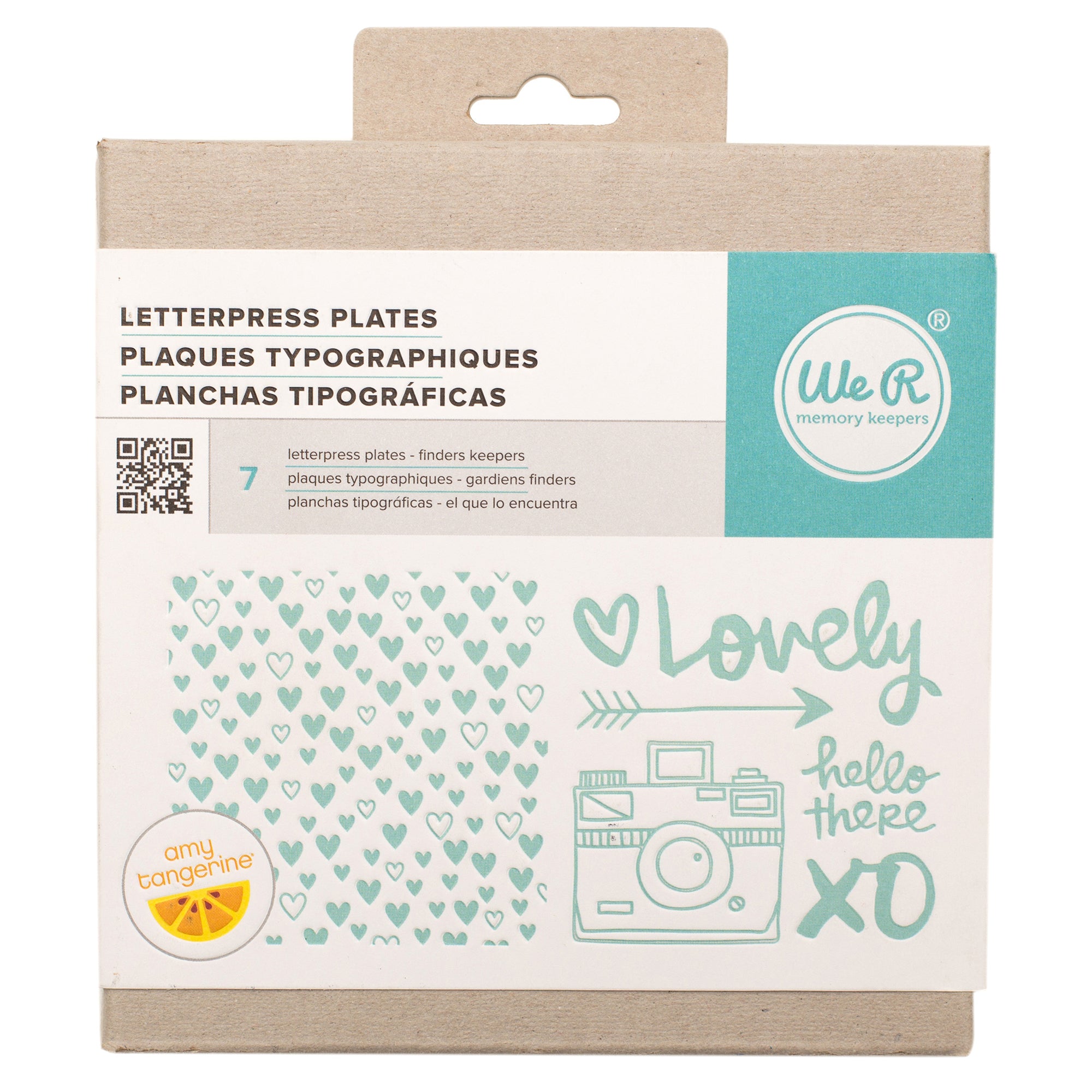 We R Letterpress Plates Set - Finder's Keepers by Amy Tangerine