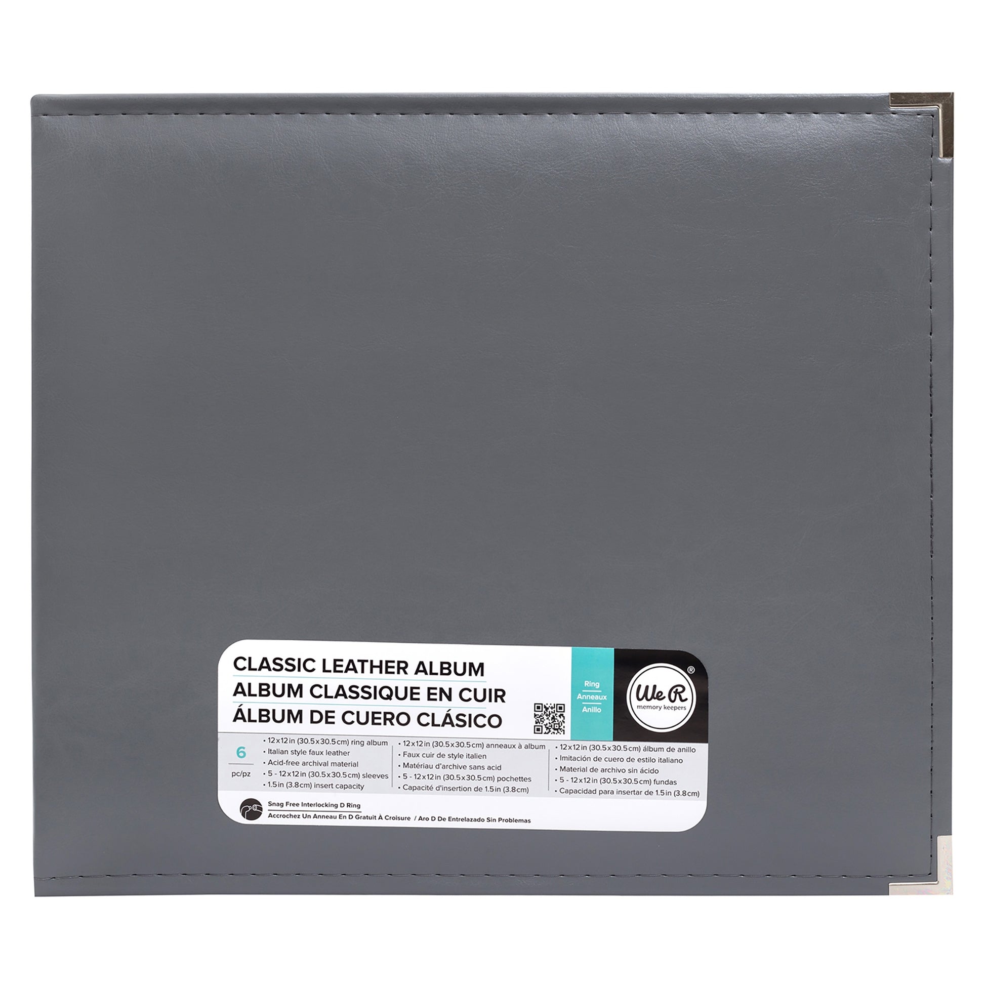 We R Makers 12x12" Faux Leather D-Ring Photo Album