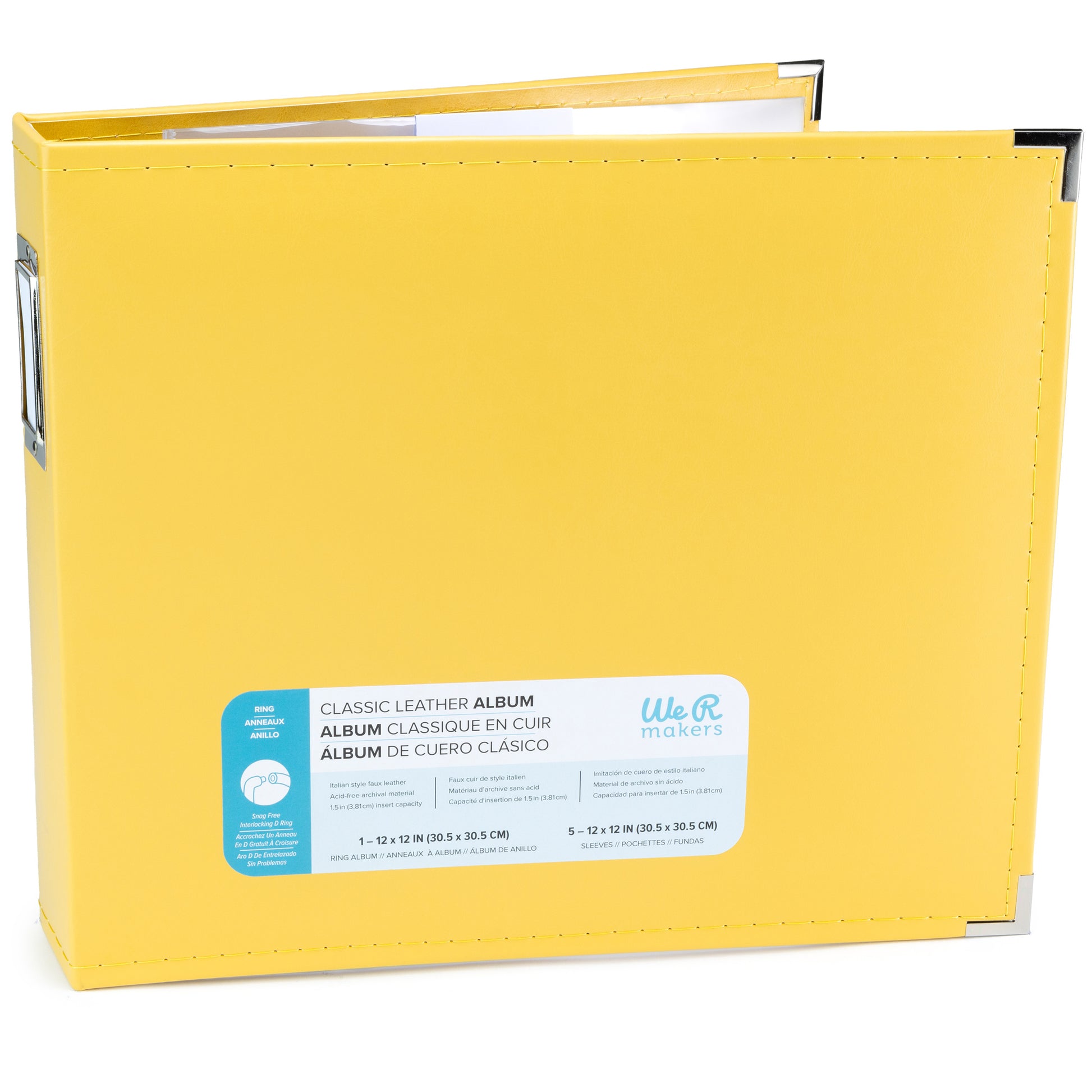 We R Makers 12x12" Faux Leather D-Ring Photo Album