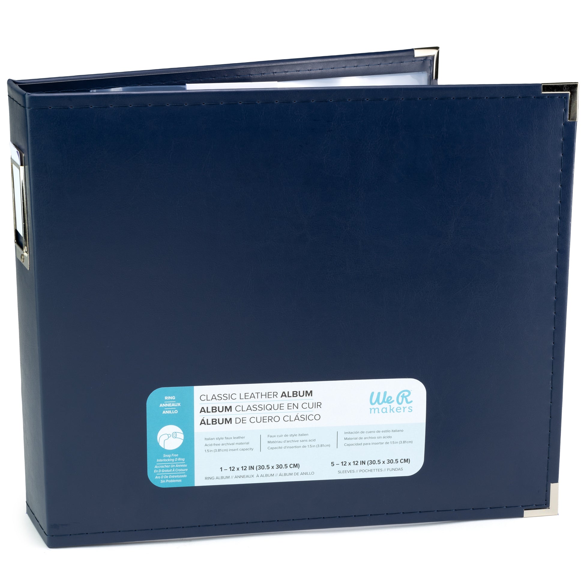 We R Makers 12x12" Faux Leather D-Ring Photo Album