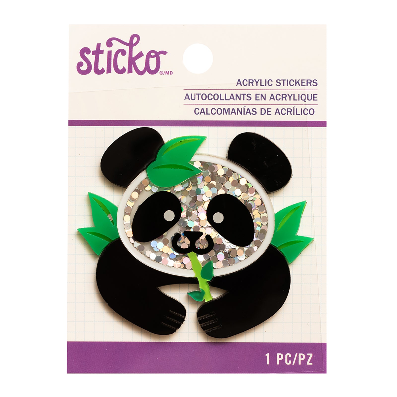 Sticko Acrylic Sticker - Panda, 1pc
