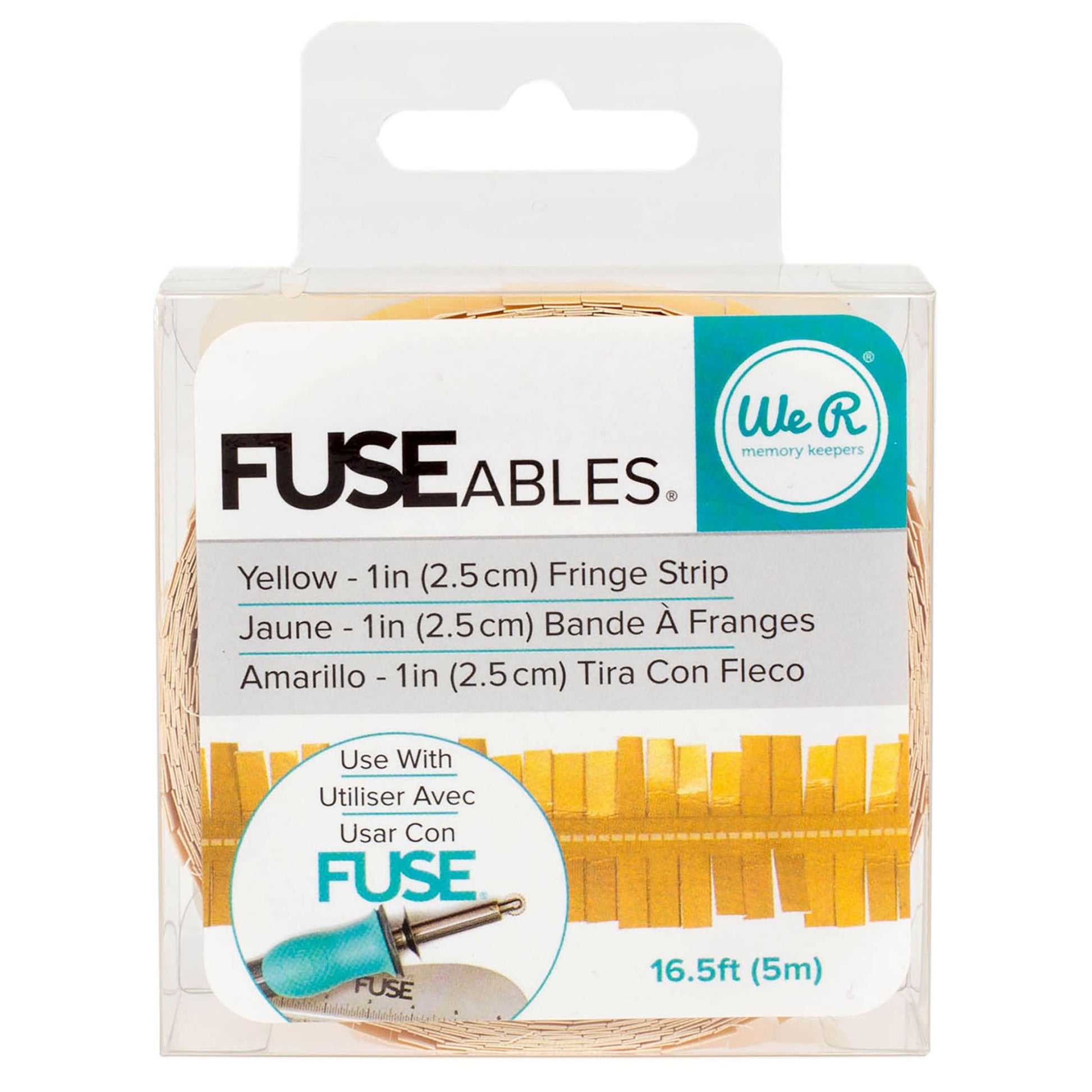 We R Makers FUSEables 1" Yellow Fringe Strip