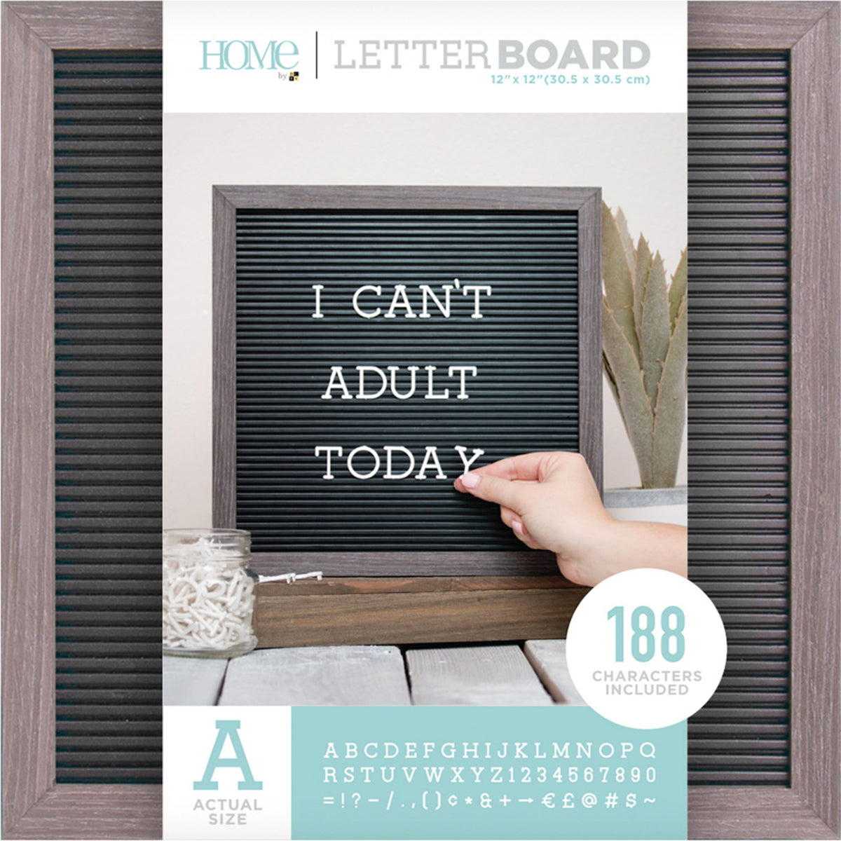 DCWV Framed Black Letterboard