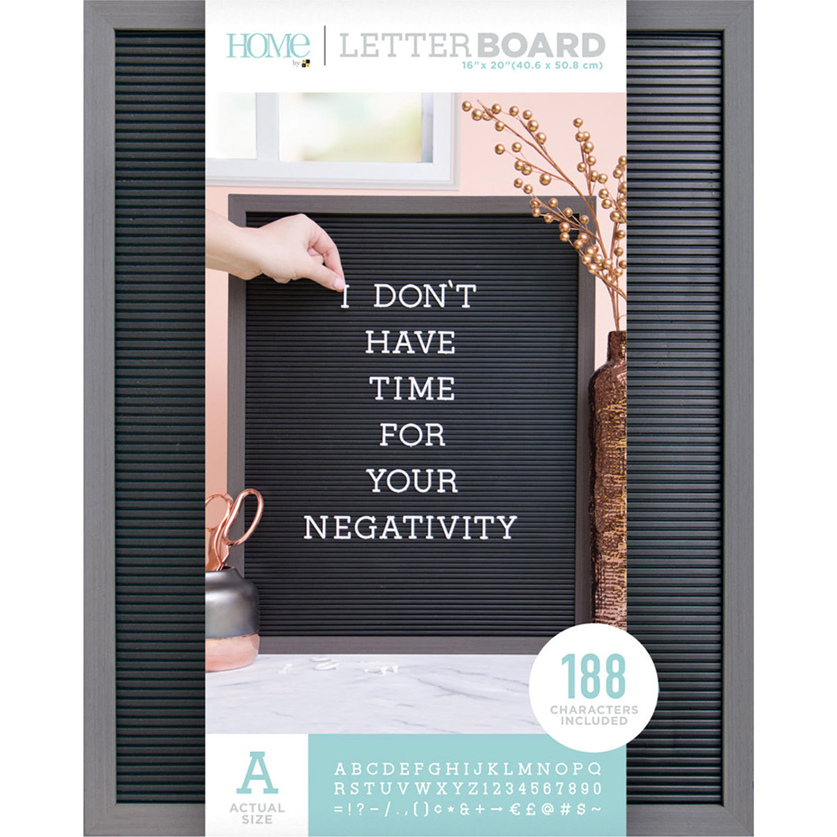 DCWV Framed Black Letterboard