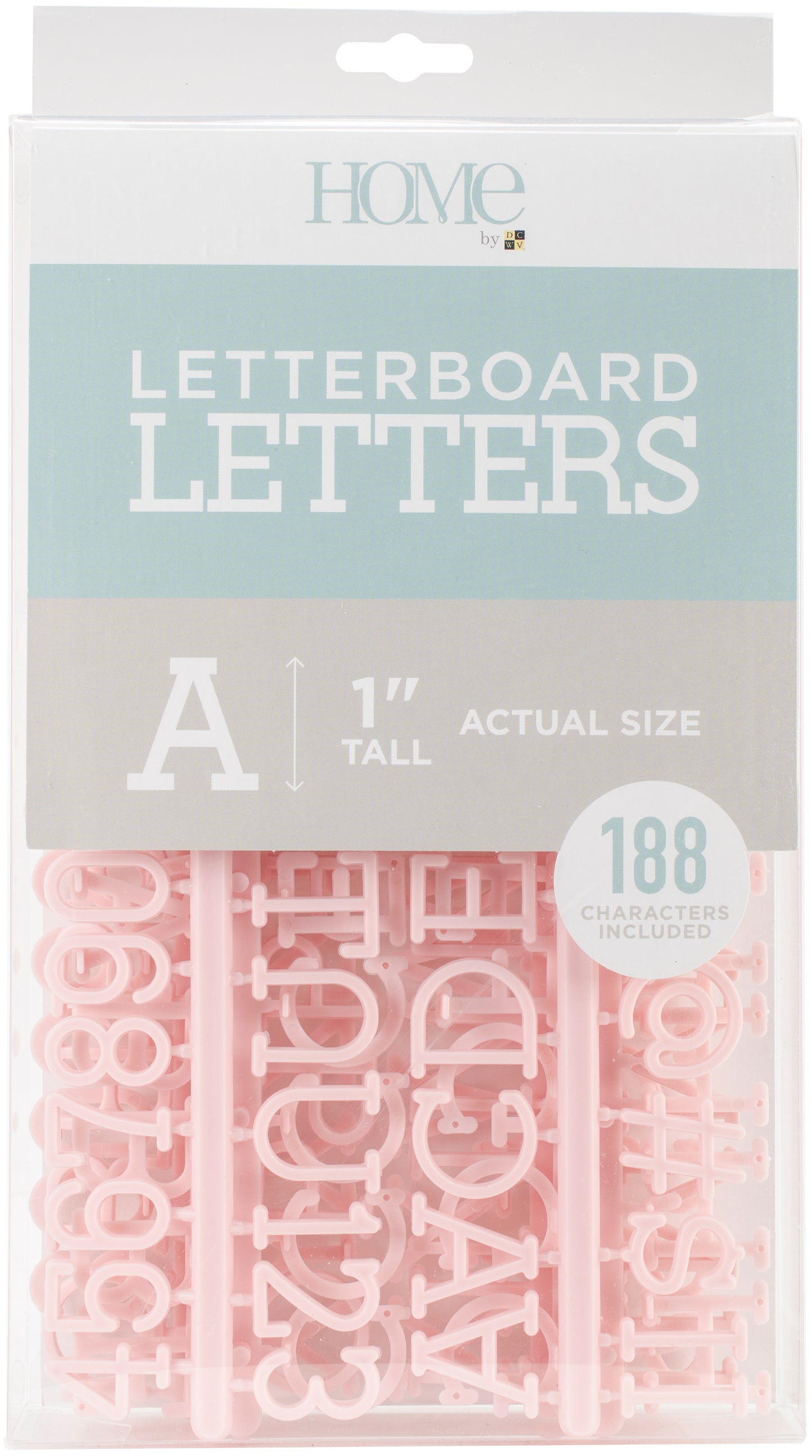 DCWV Letterboard Letters & Characters 1" 188/Pkg