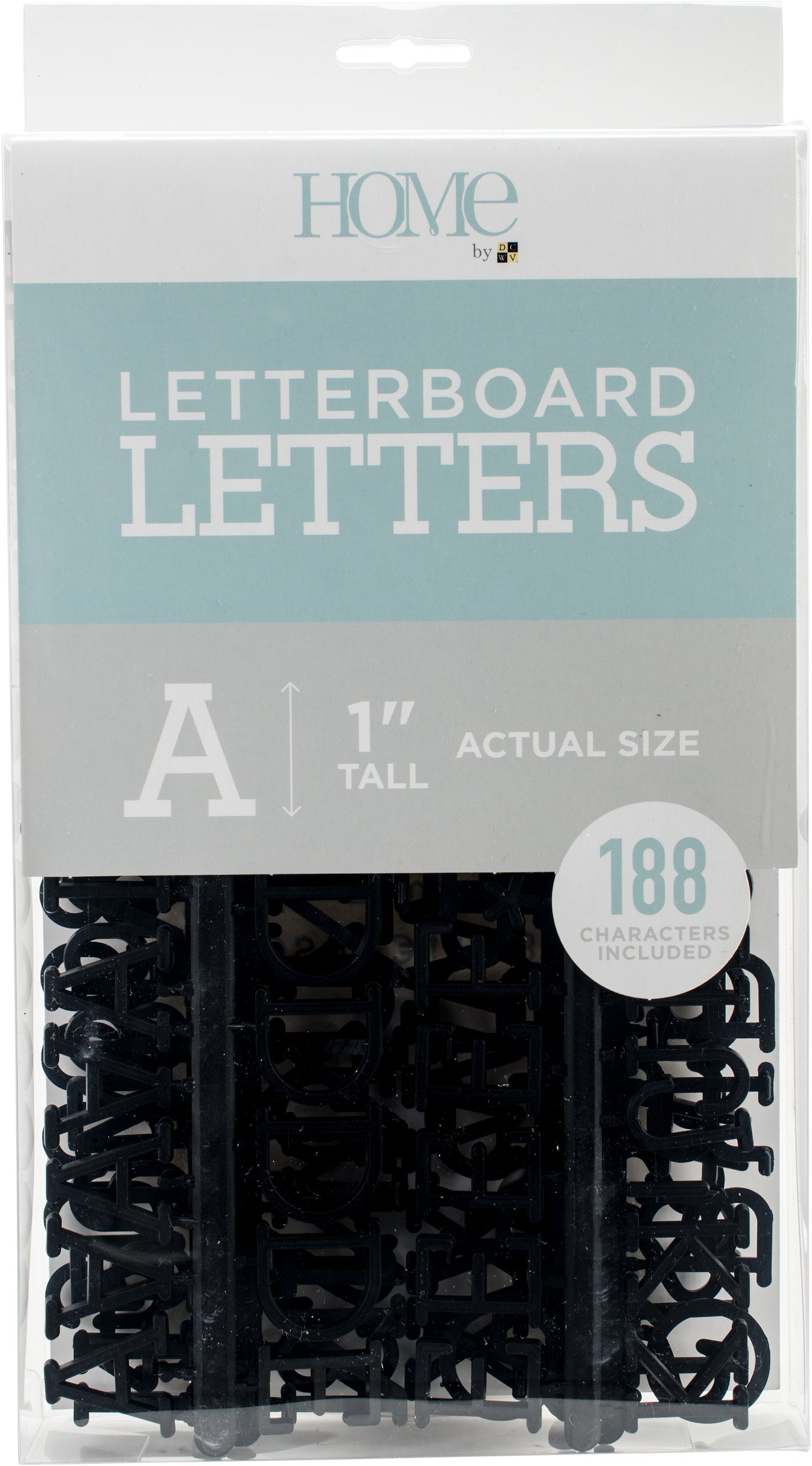 DCWV Letterboard Letters & Characters 1" 188/Pkg