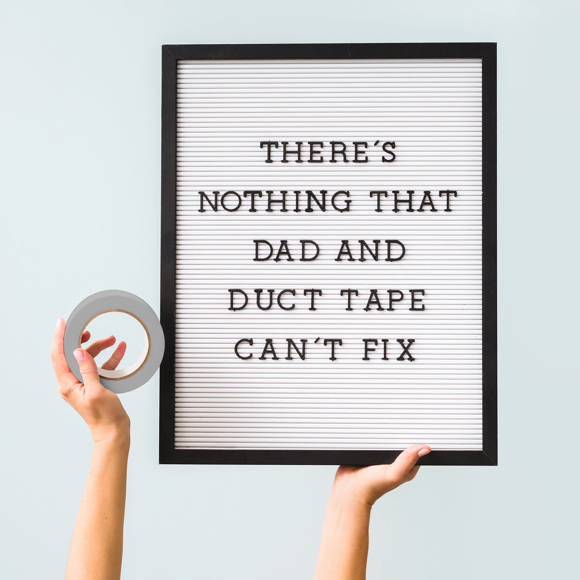 DCWV Black Framed White Letterboard