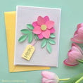 Load image into Gallery viewer, Lifestyle image of card that used the EK Tools Large Five Leaf Paper Punch
