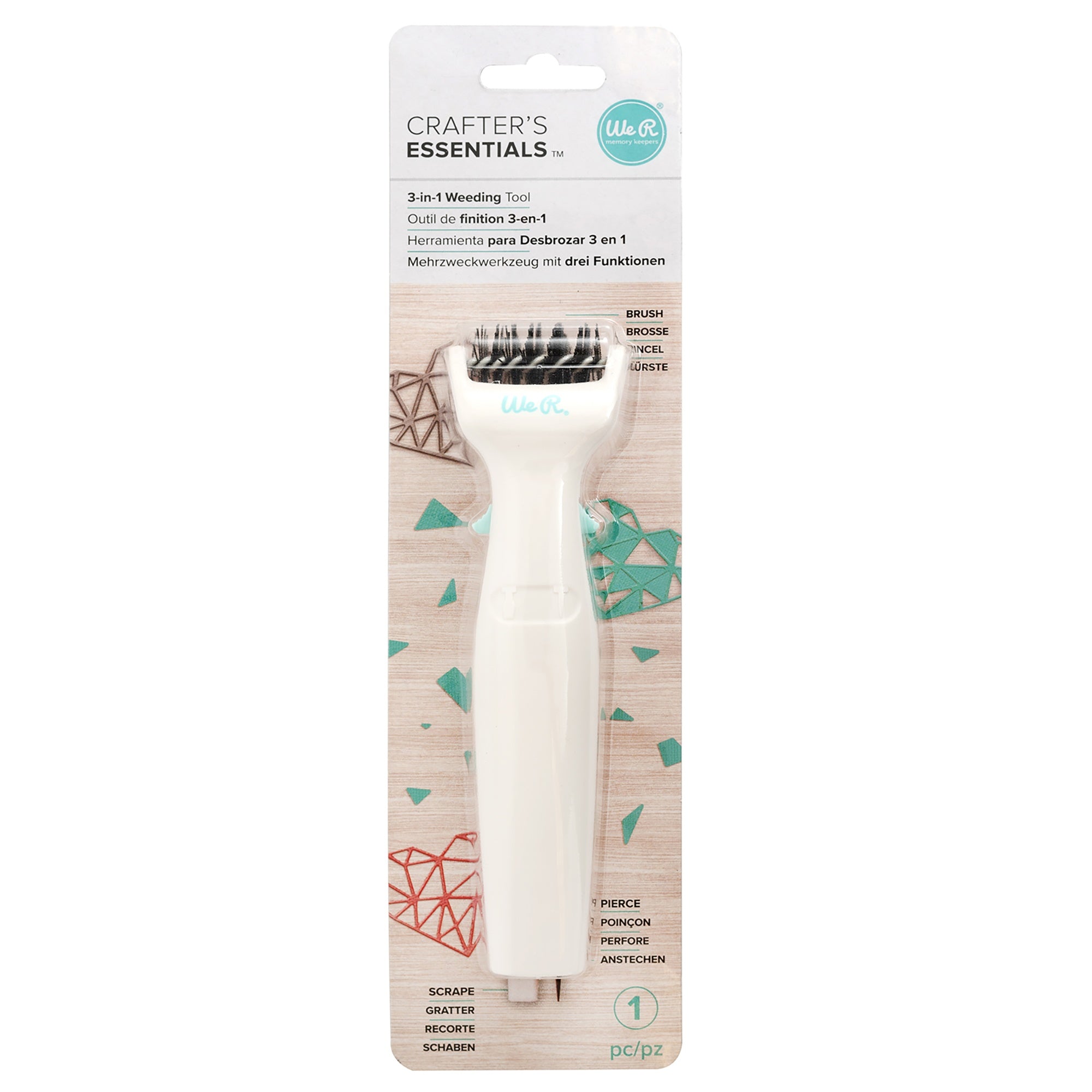 We R Makers 3-In-1 Weeding Tool with Brush