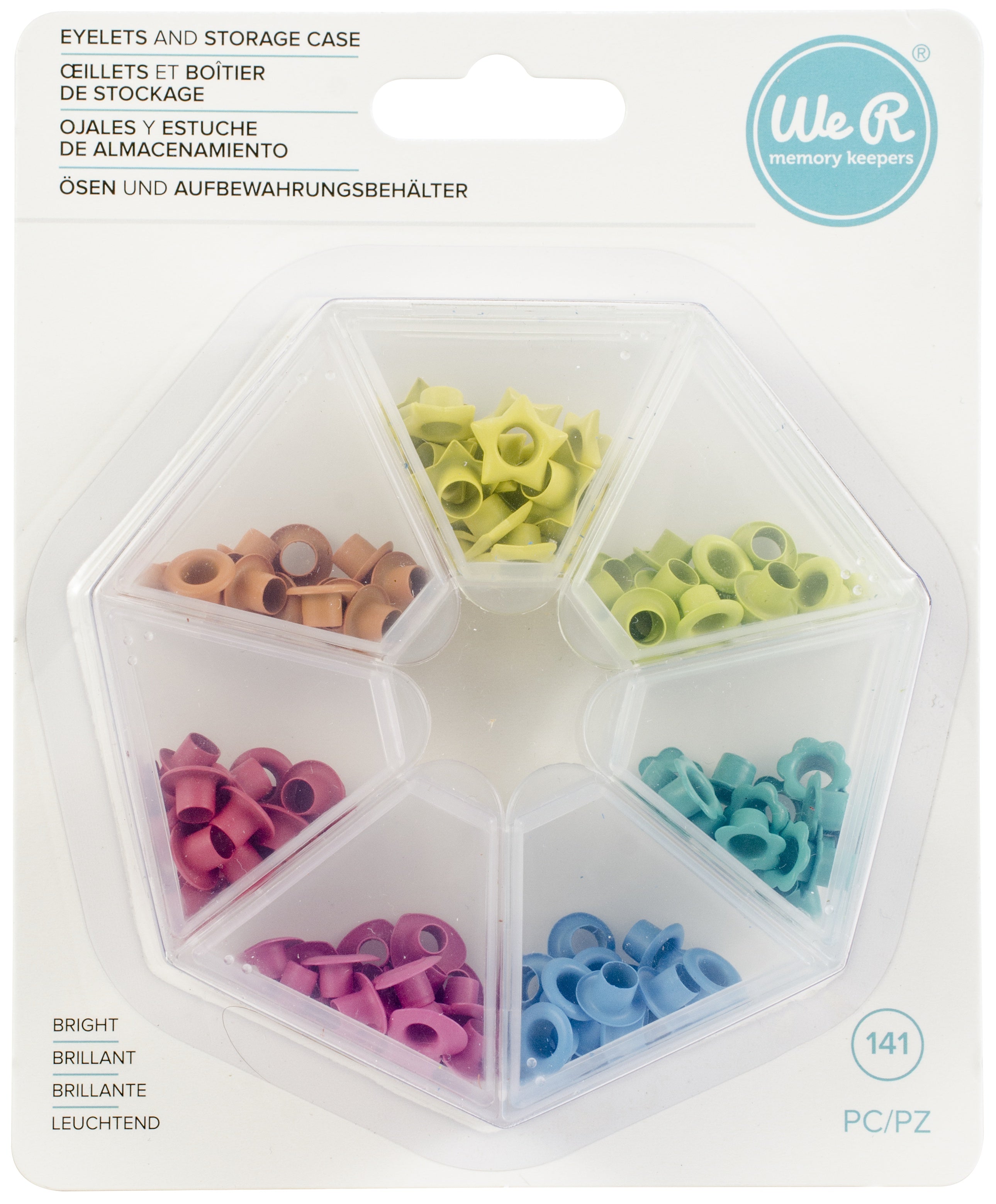 We R Eyelets - 140 pack with Storage Case, Assorted Styles