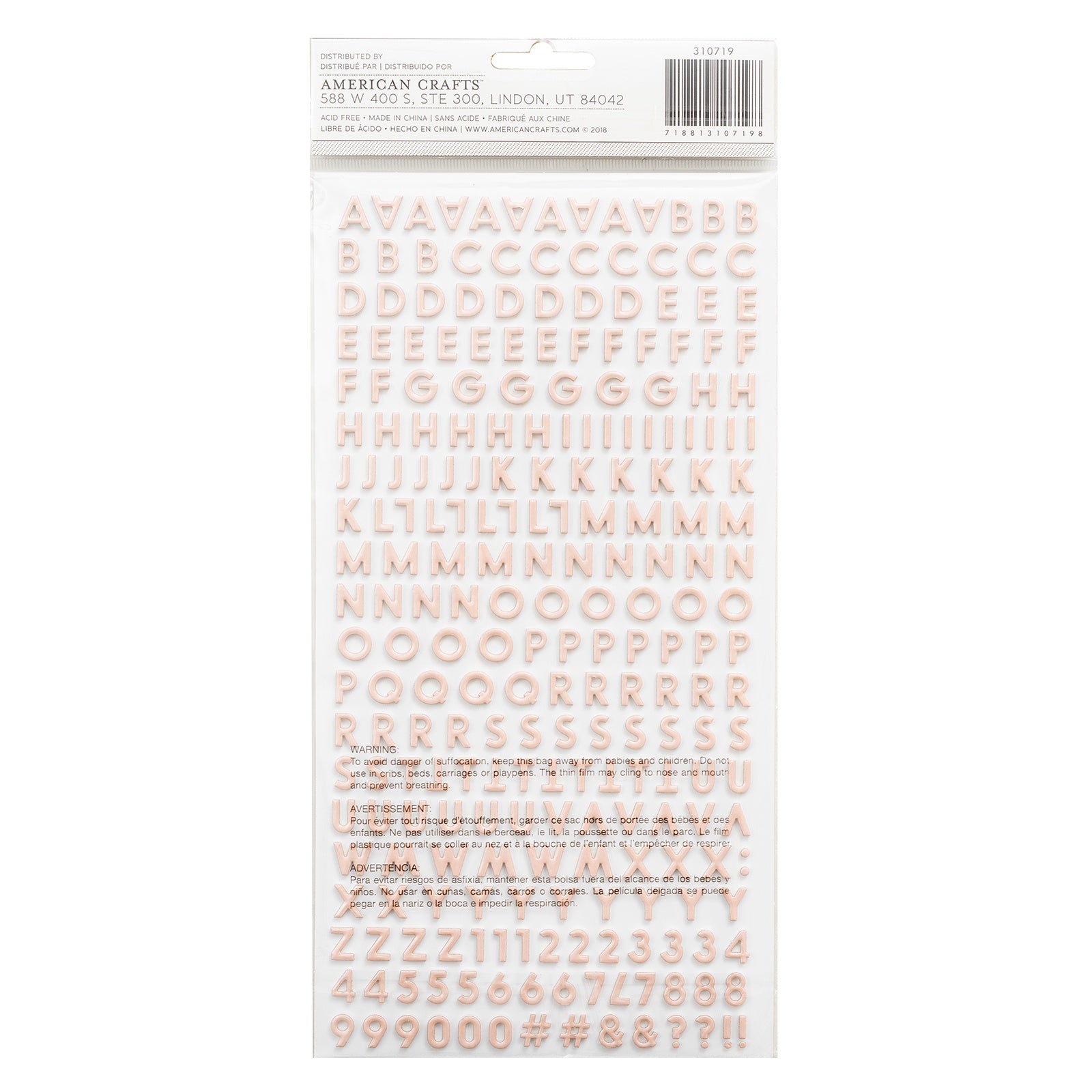 Paige Evans Whimsical Happy Life Thickers Mini Alphabet Stickers