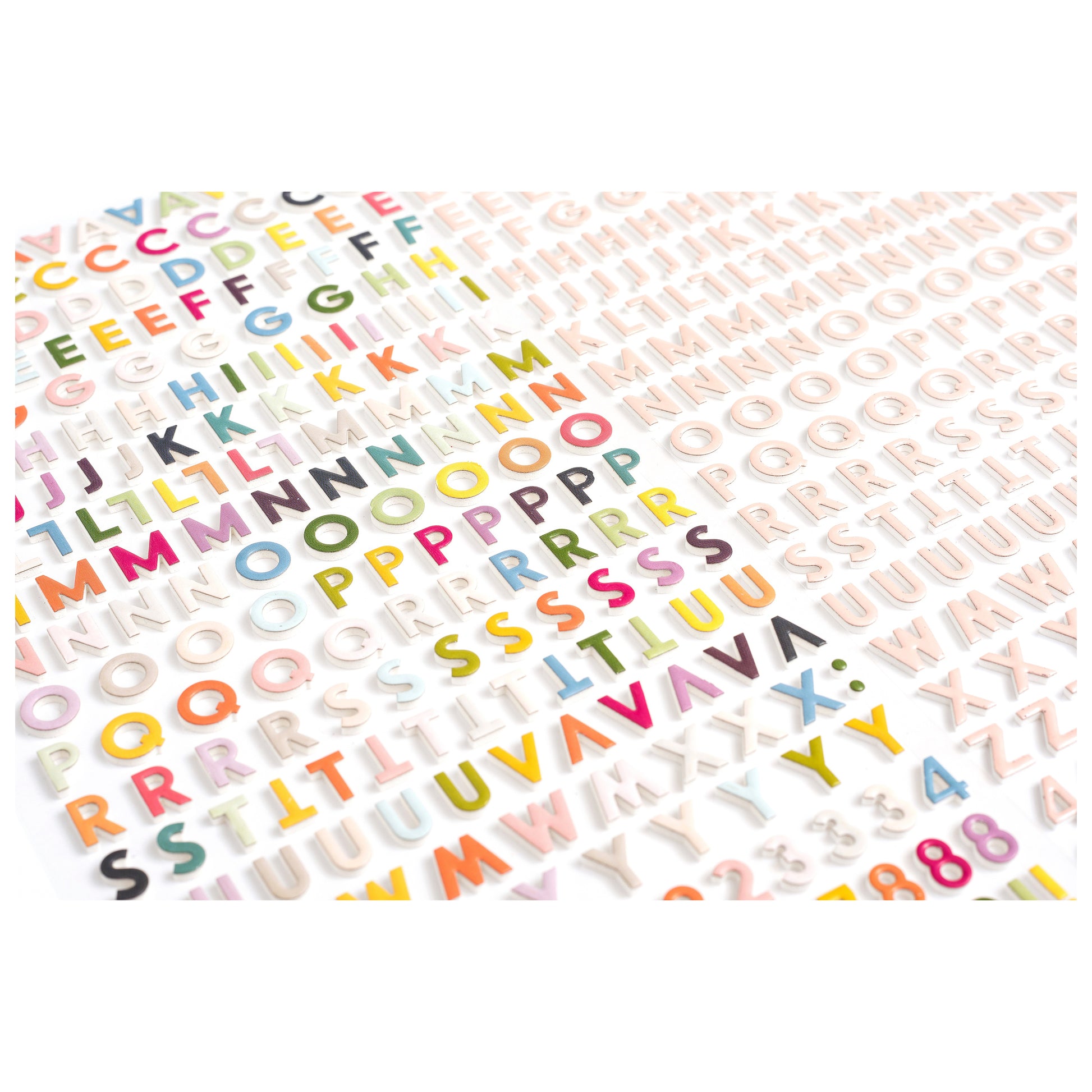 Paige Evans Whimsical Happy Life Thickers Mini Alphabet Stickers