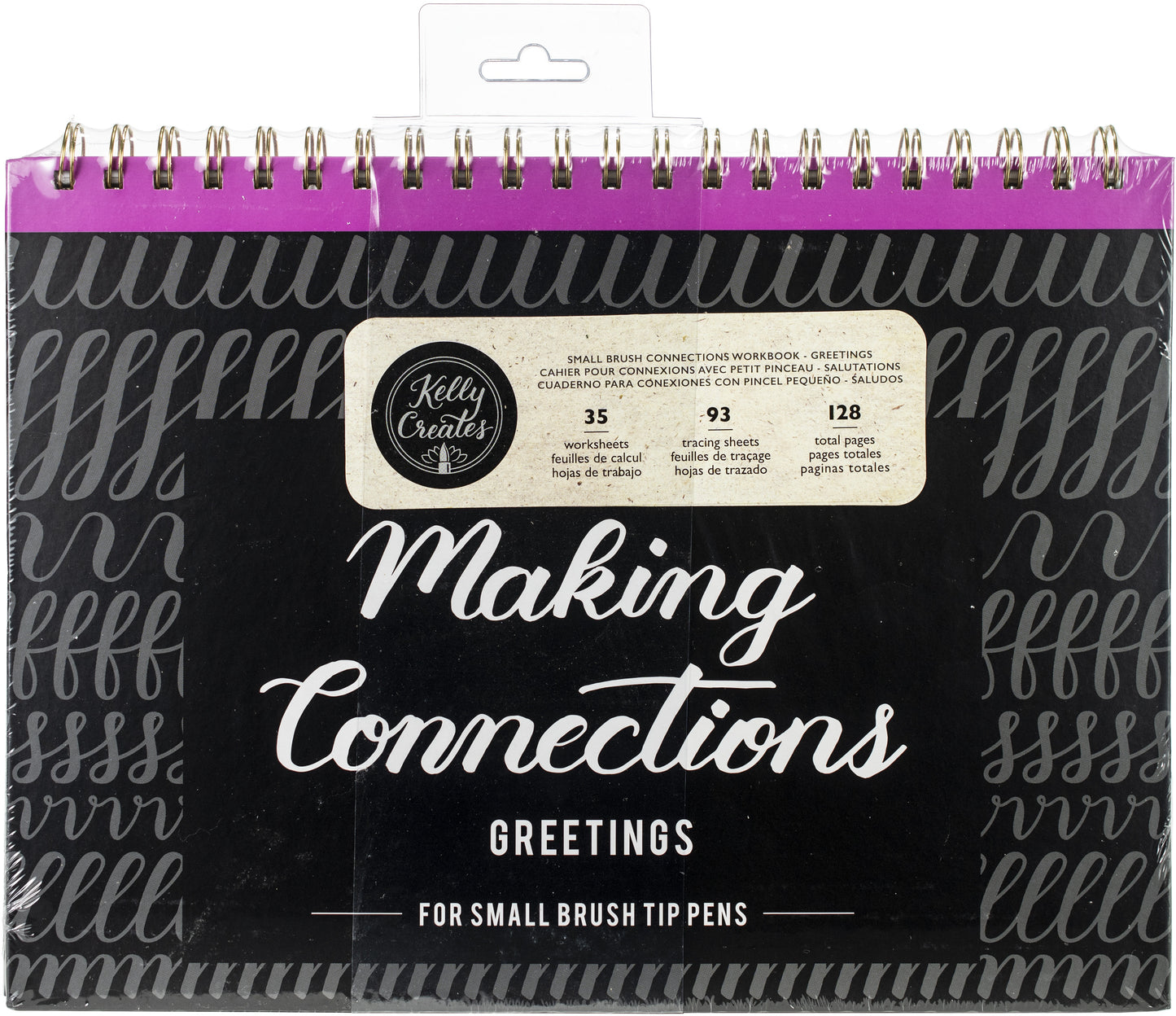 Kelly Creates Small Brush Workbook 11.6"X10" 128/Pkg-Connections/Greetings