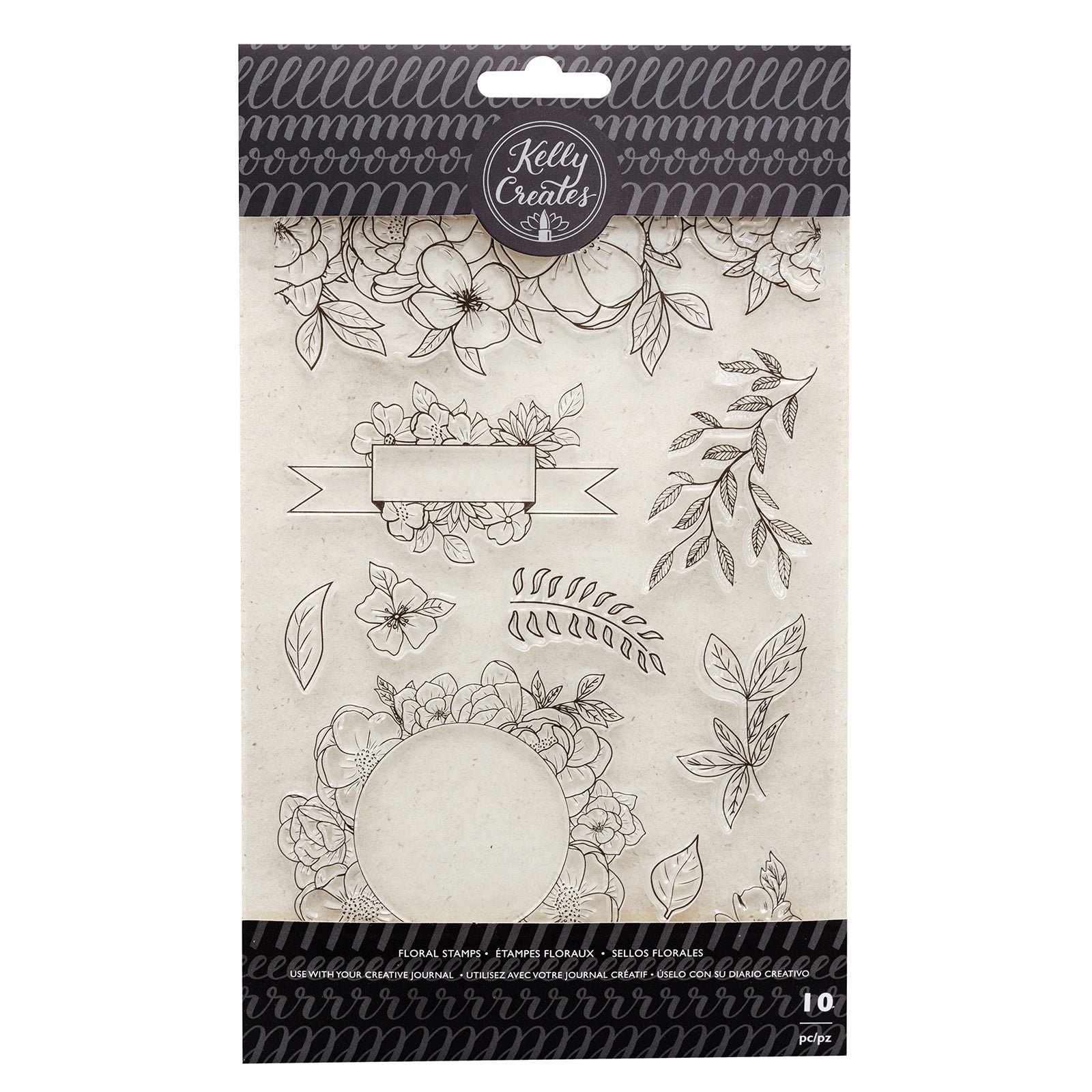 Kelly Creates Acrylic Traceable Stamps-Florals