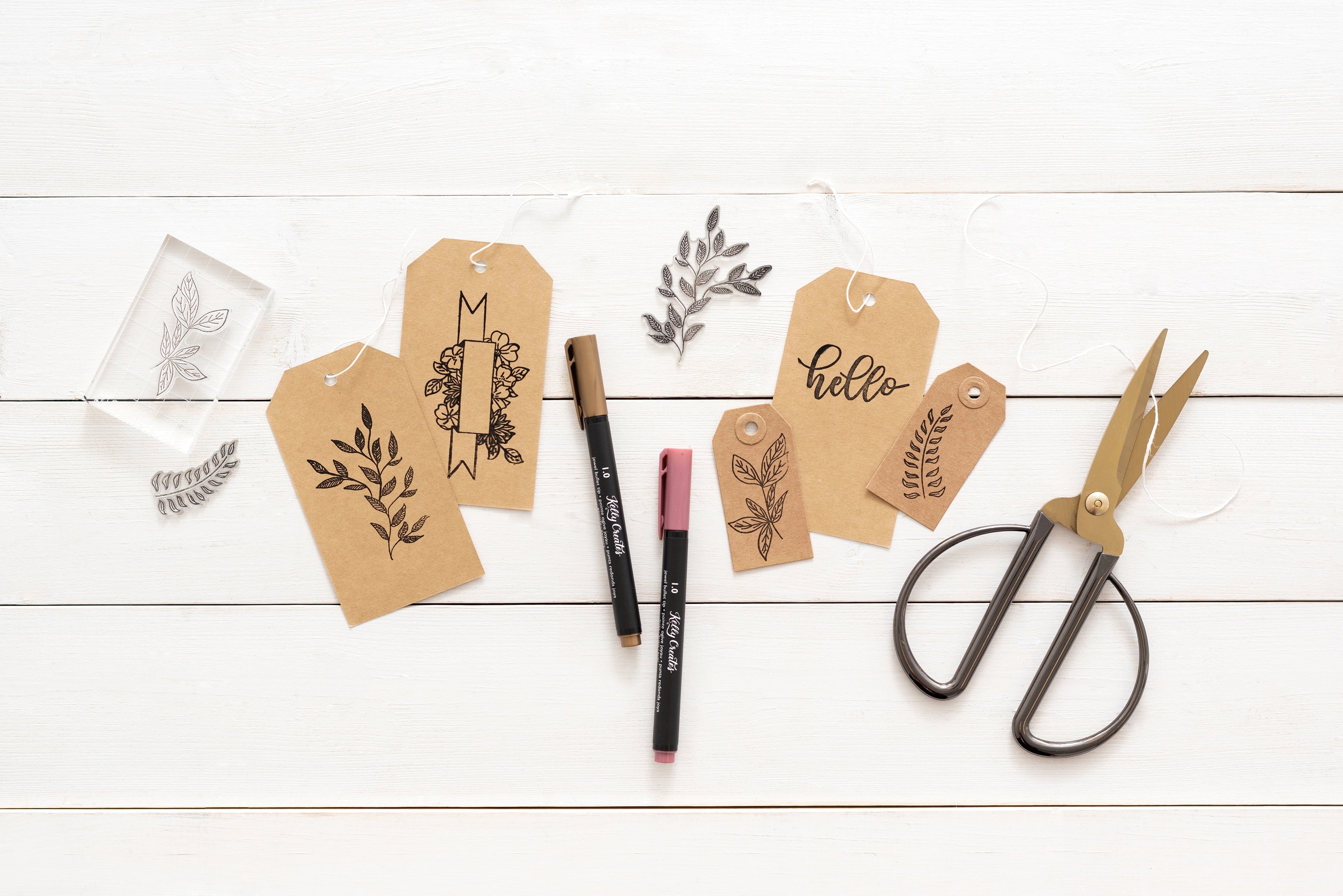 Kelly Creates Acrylic Traceable Stamps-Florals