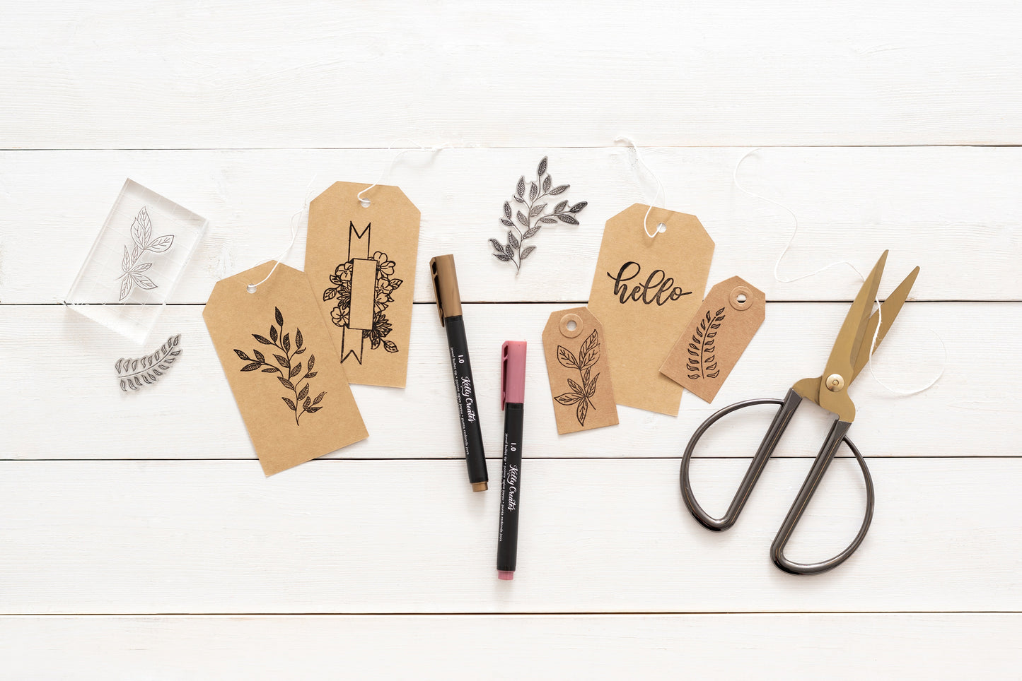 Kelly Creates Acrylic Traceable Stamps-Florals