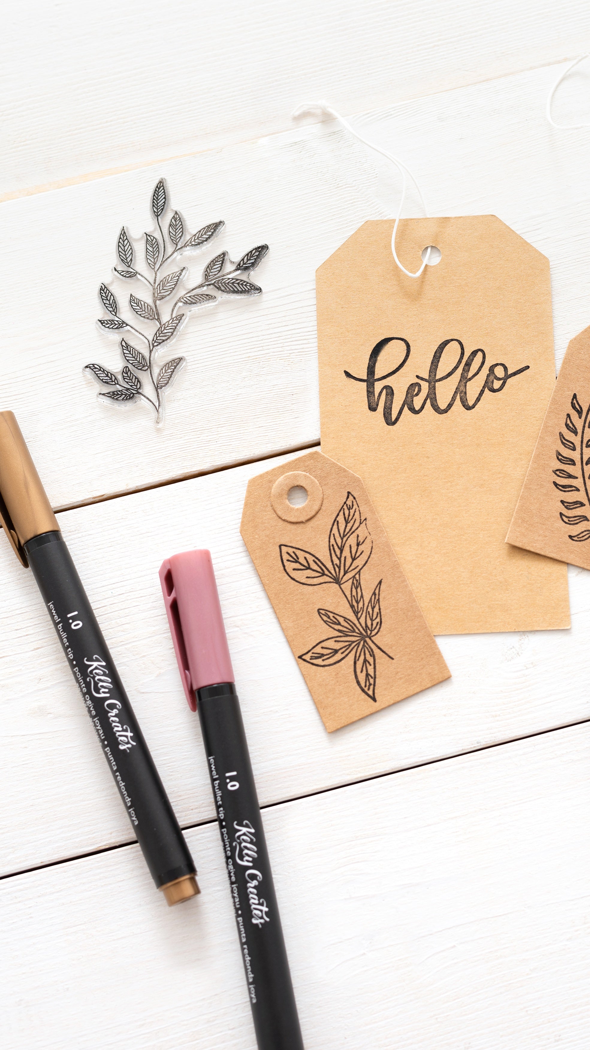 Kelly Creates Acrylic Traceable Stamps-Florals