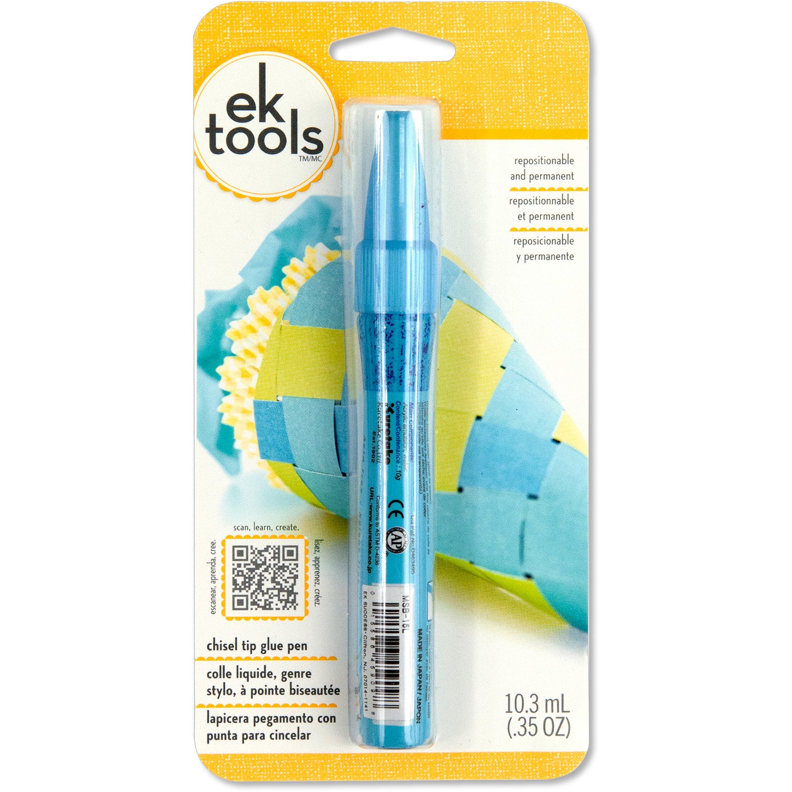 EK Tools Zig Memory System 2 Way Chisel Tip Glue Pen