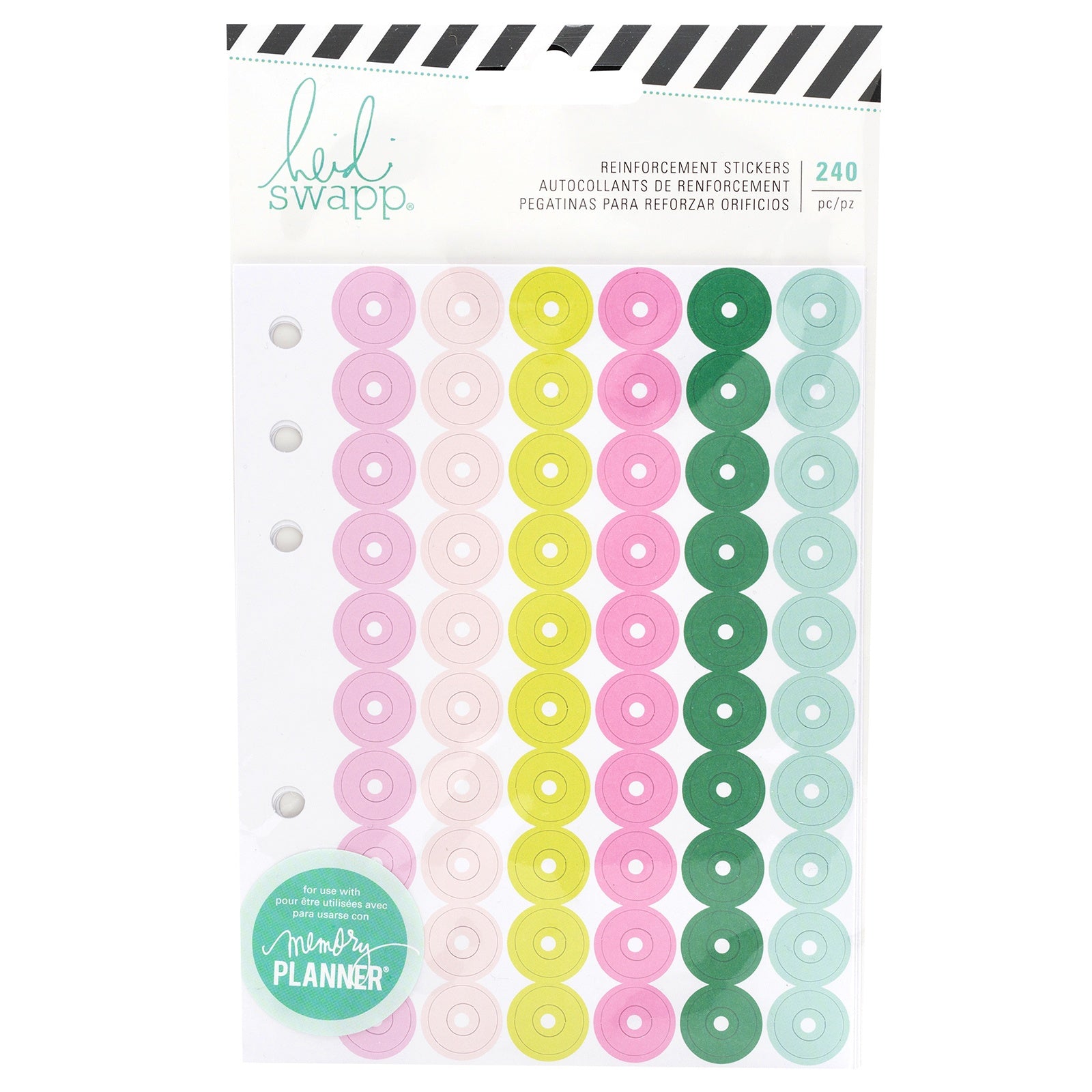 Heidi Swapp Memory Planner Reinforcer Stickers - Color Fresh, 240 Pack
