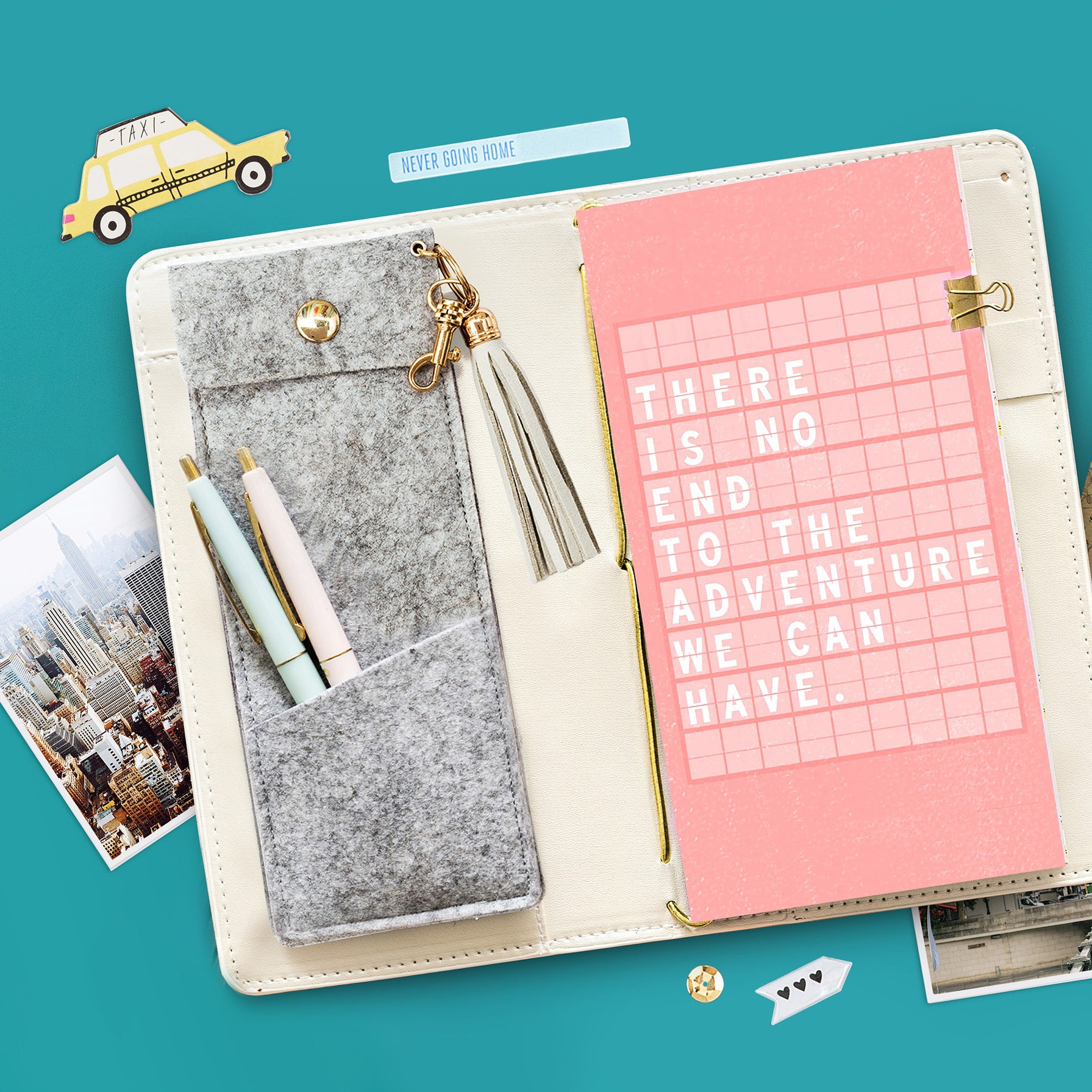 We R Makers Journal Felt Snap Pocket