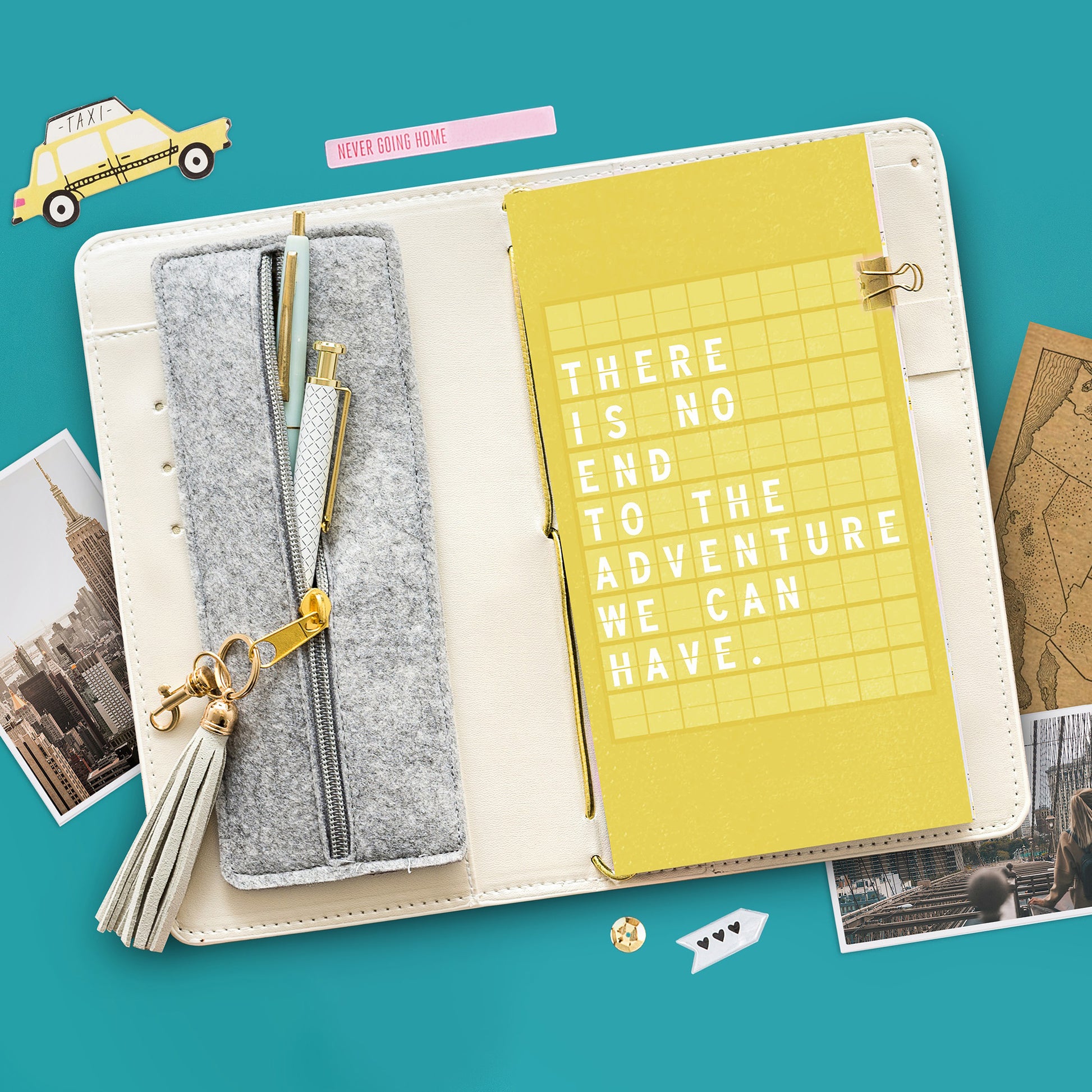 We R Makers Journal Studios Felt Zip Pocket