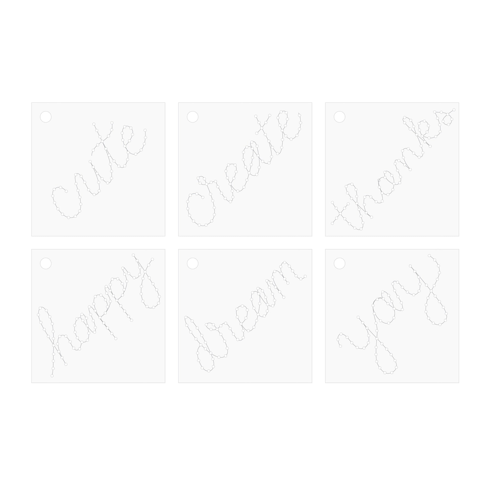 We R Stitch Happy Words Stencil Kit
