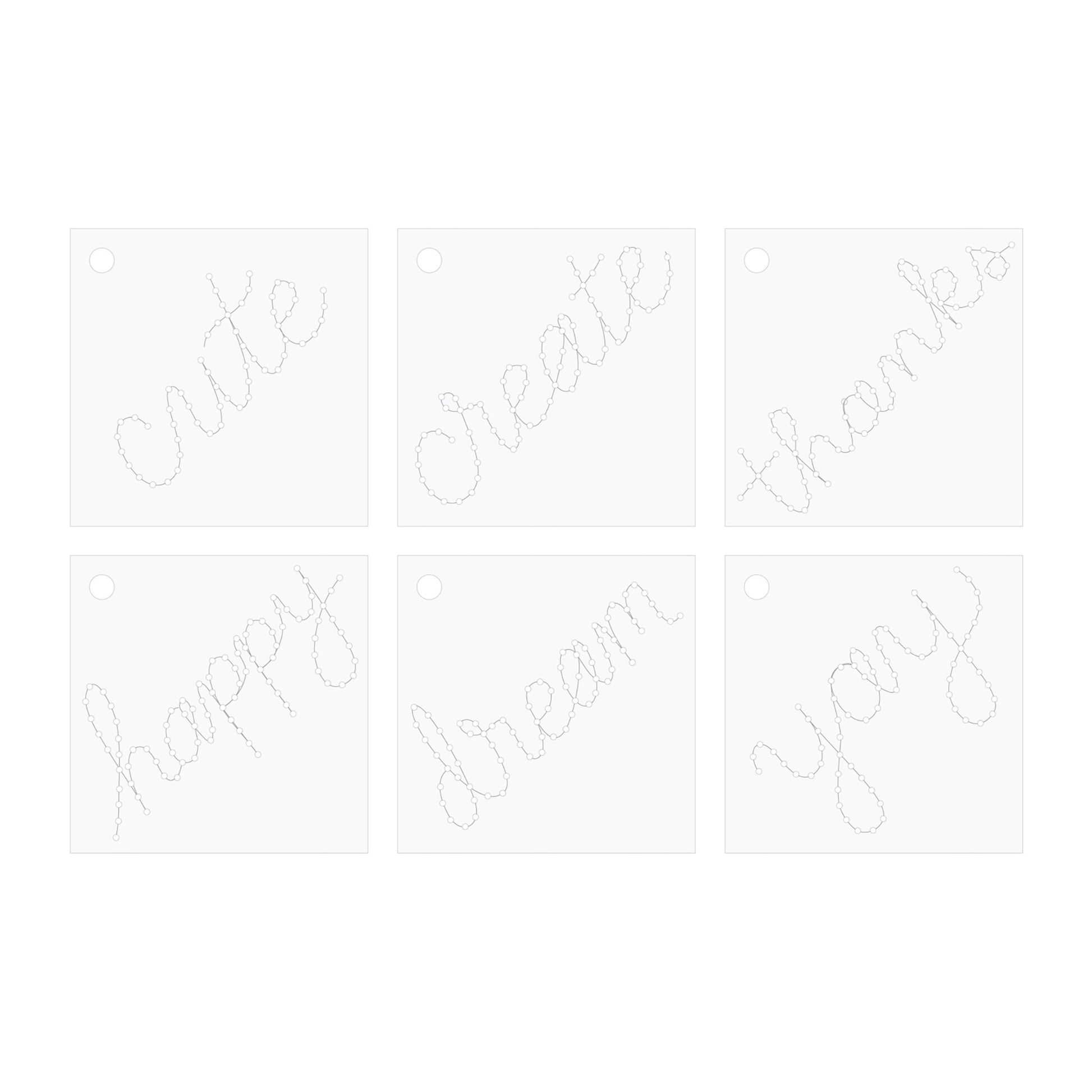 We R Stitch Happy Words Stencil Kit